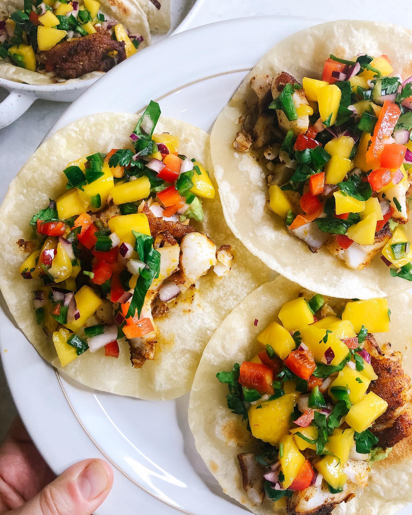 Fish Tacos with Mango Salsa