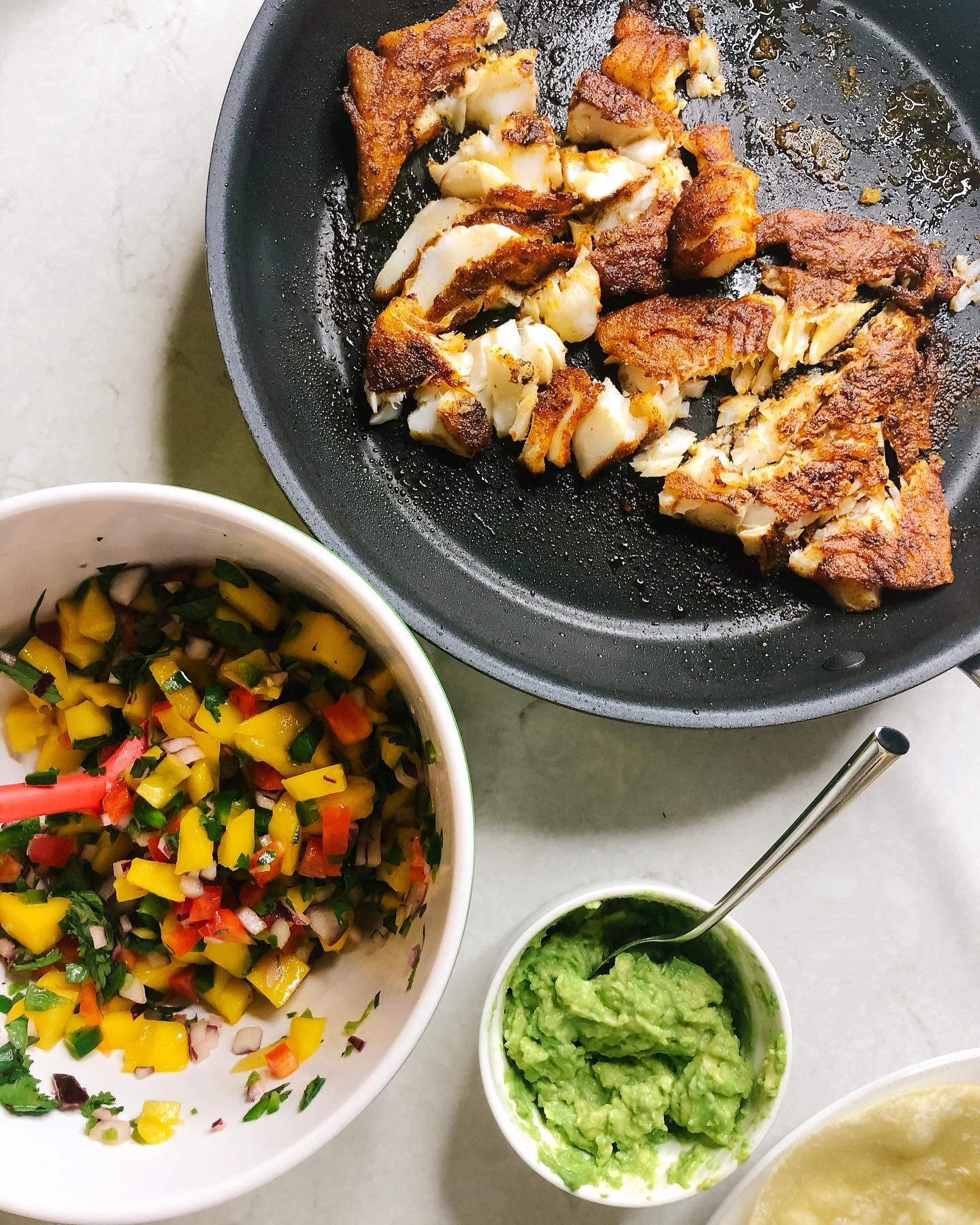 Fish Tacos with Mango Salsa