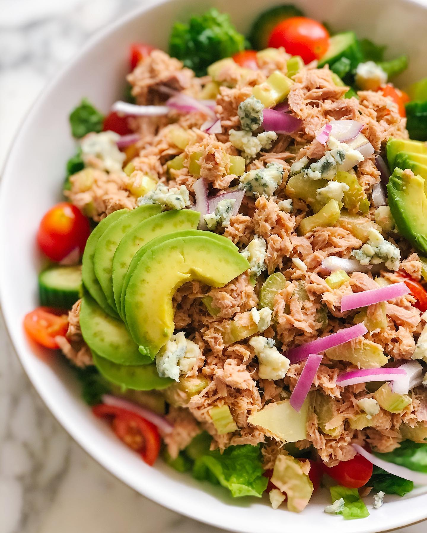 Loaded Chopped Salad with Tuna