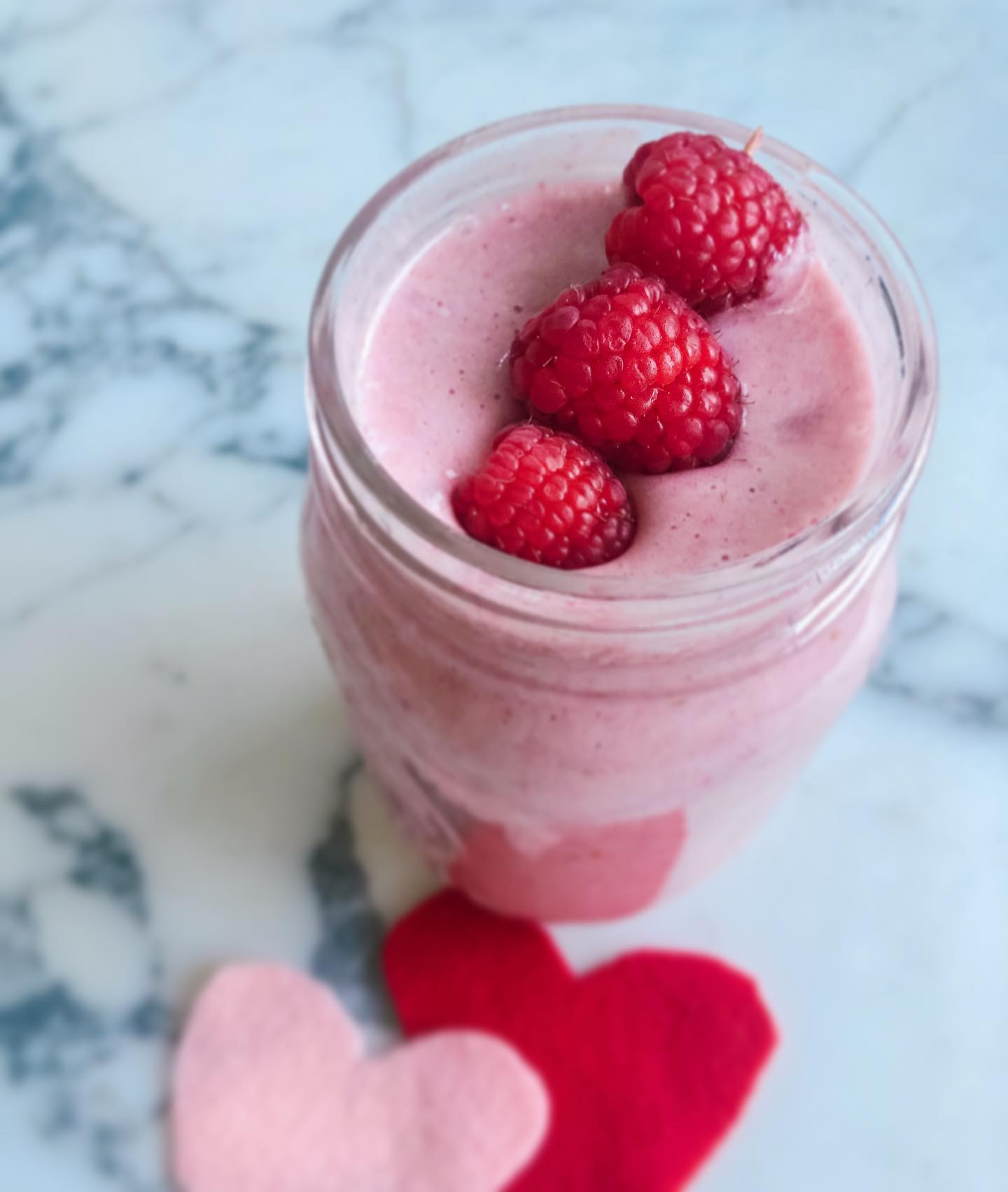 Pink Raspberry Banana Smoothie