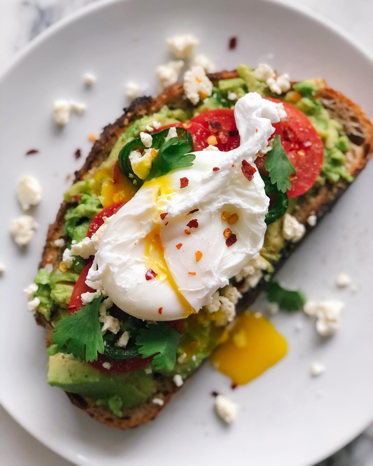 Loaded Avocado Toast with Poached Eggs