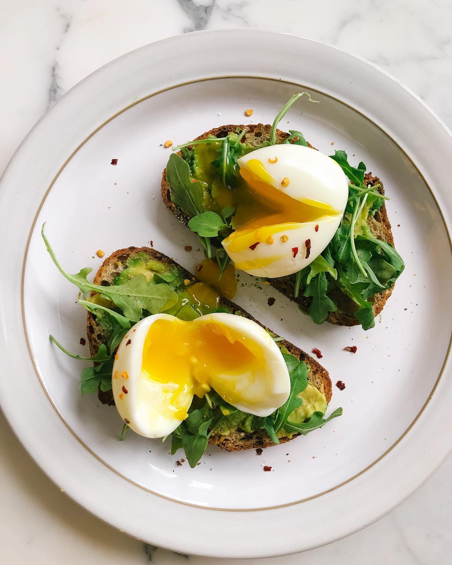 Smashed Avocado and Egg Toast