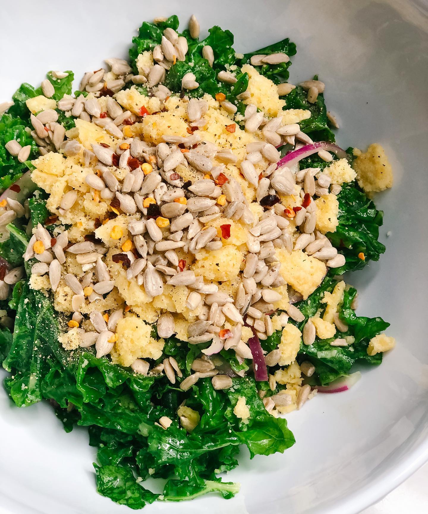 Crispy Parmesan Kale Salad with Whisps