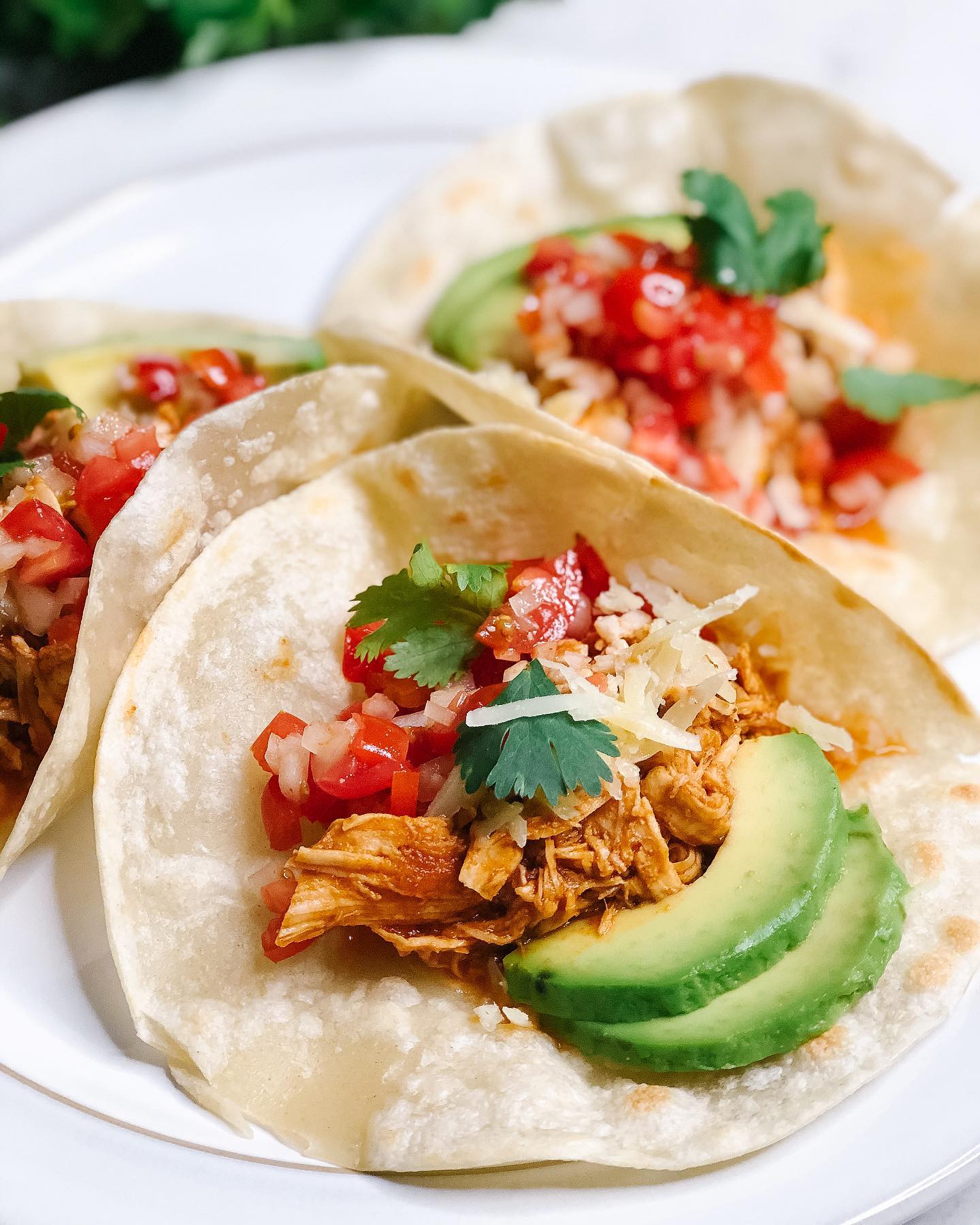 Spicy Pulled Chicken Tacos