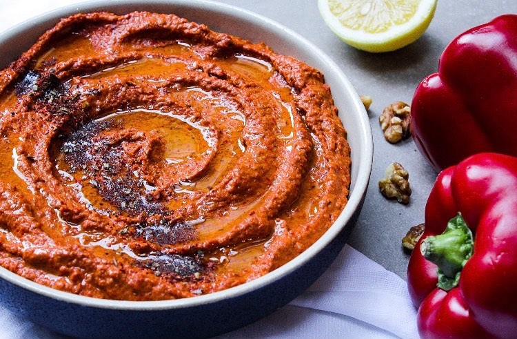 Roasted Red Pepper and Walnut Dip