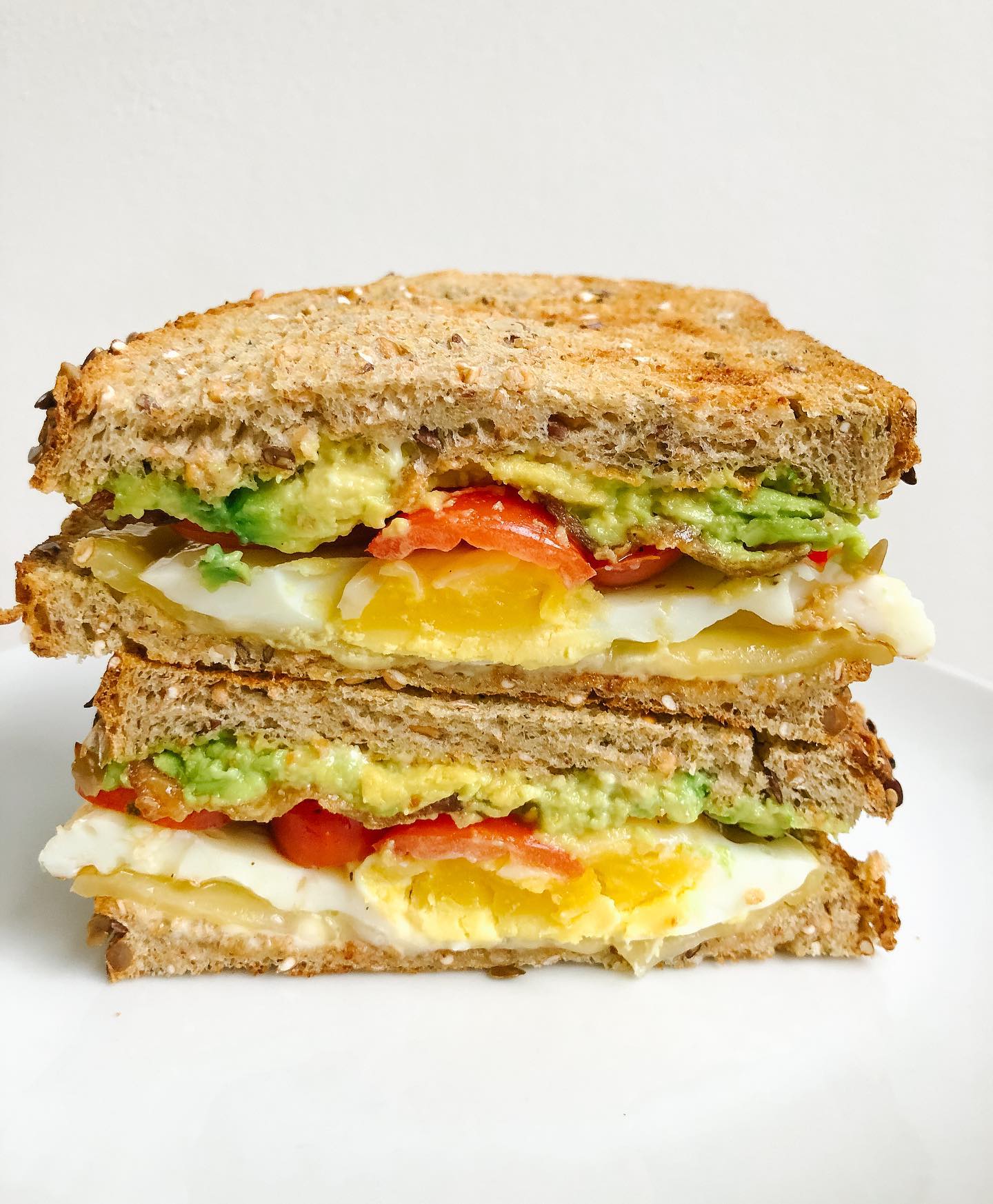 Classic Breakfast Sandwich with Avocado and Egg