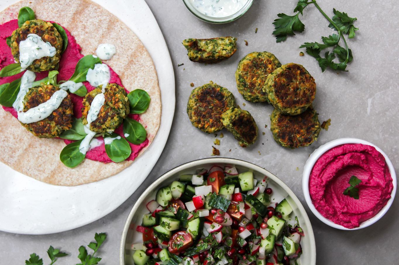 Super Green Falafel with Spinach and Chickpeas