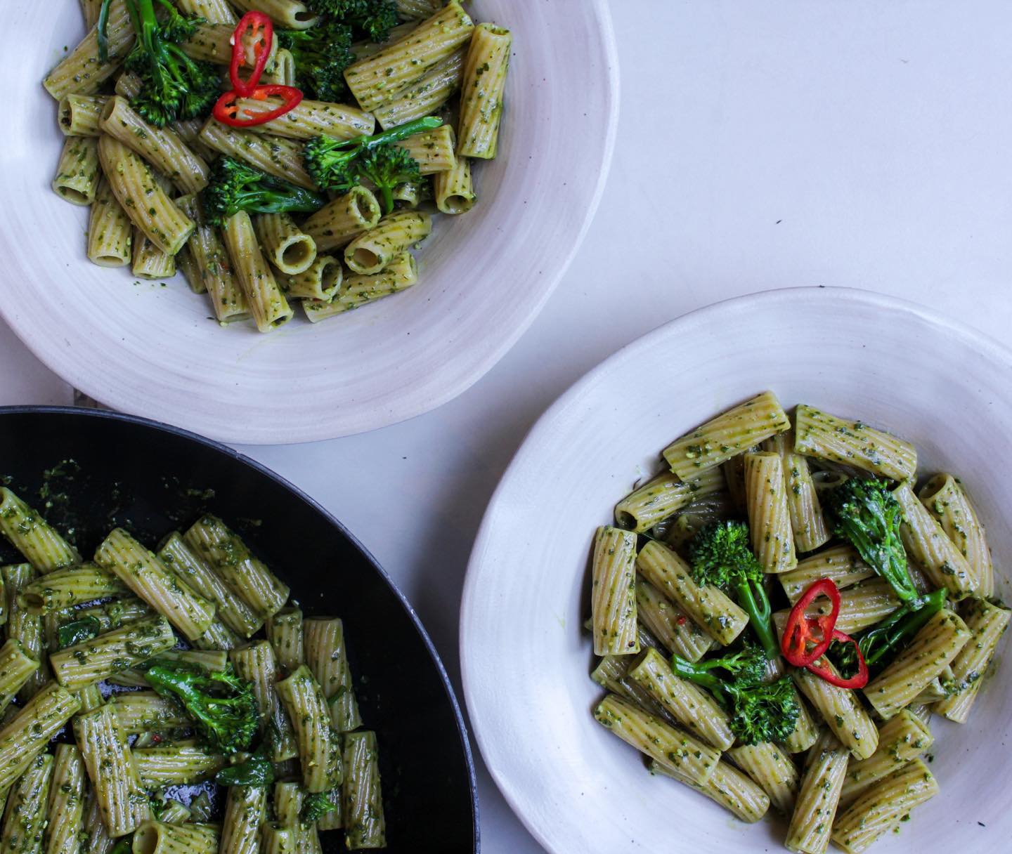 Vegan Pesto and Broccoli Pasta
