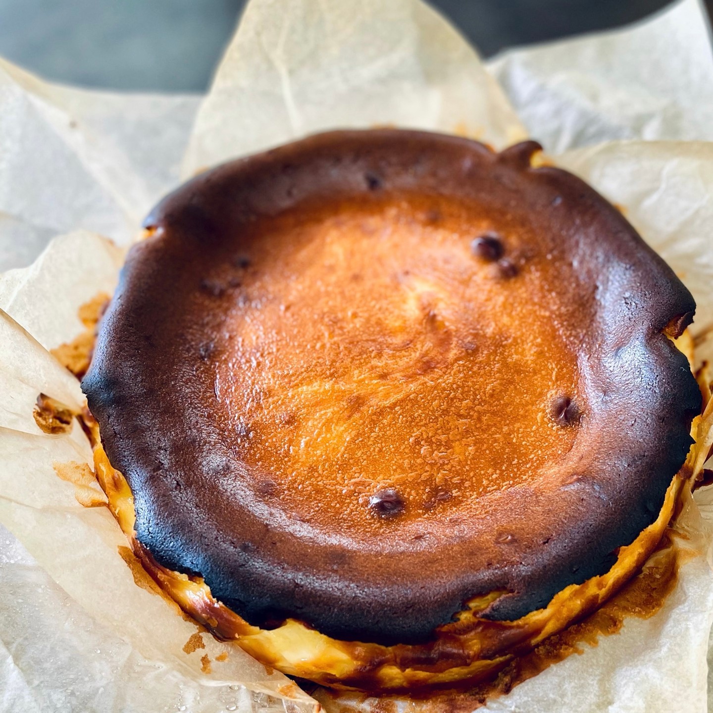 Simple Burnt Basque Cheesecake