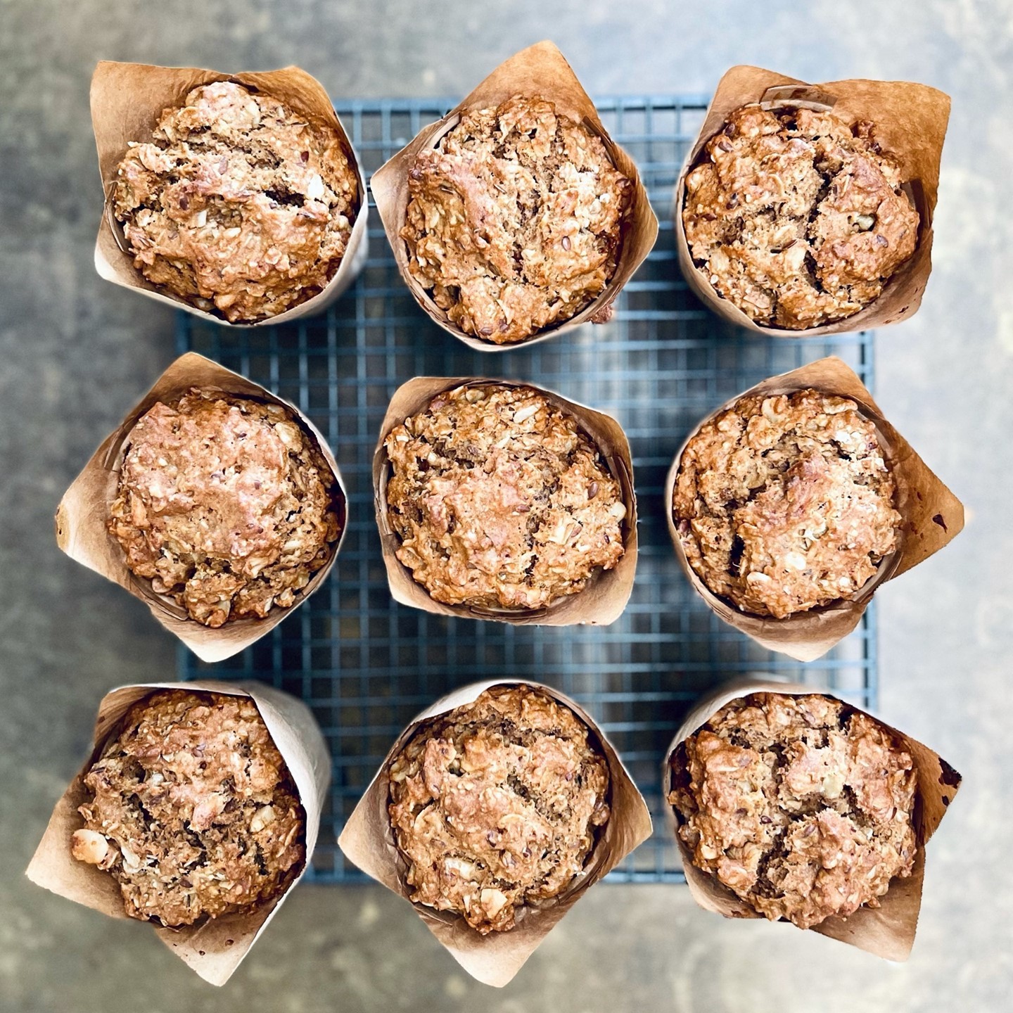 Date Oat and Walnut Muffins