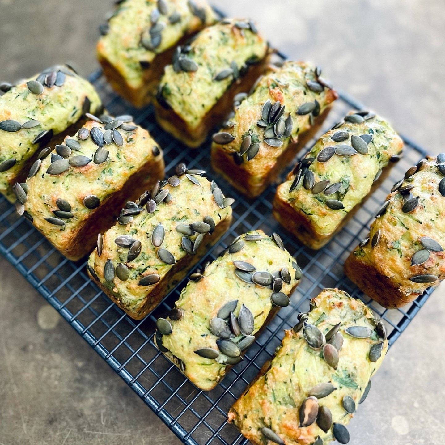 Ricotta Zucchini Mini Loaves