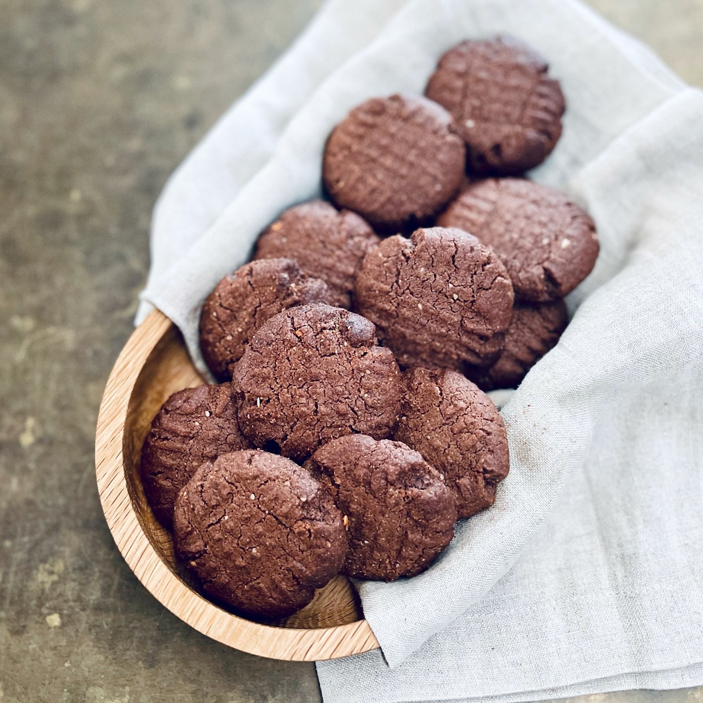 Double Chocolate Macadamia Cassava Cookies