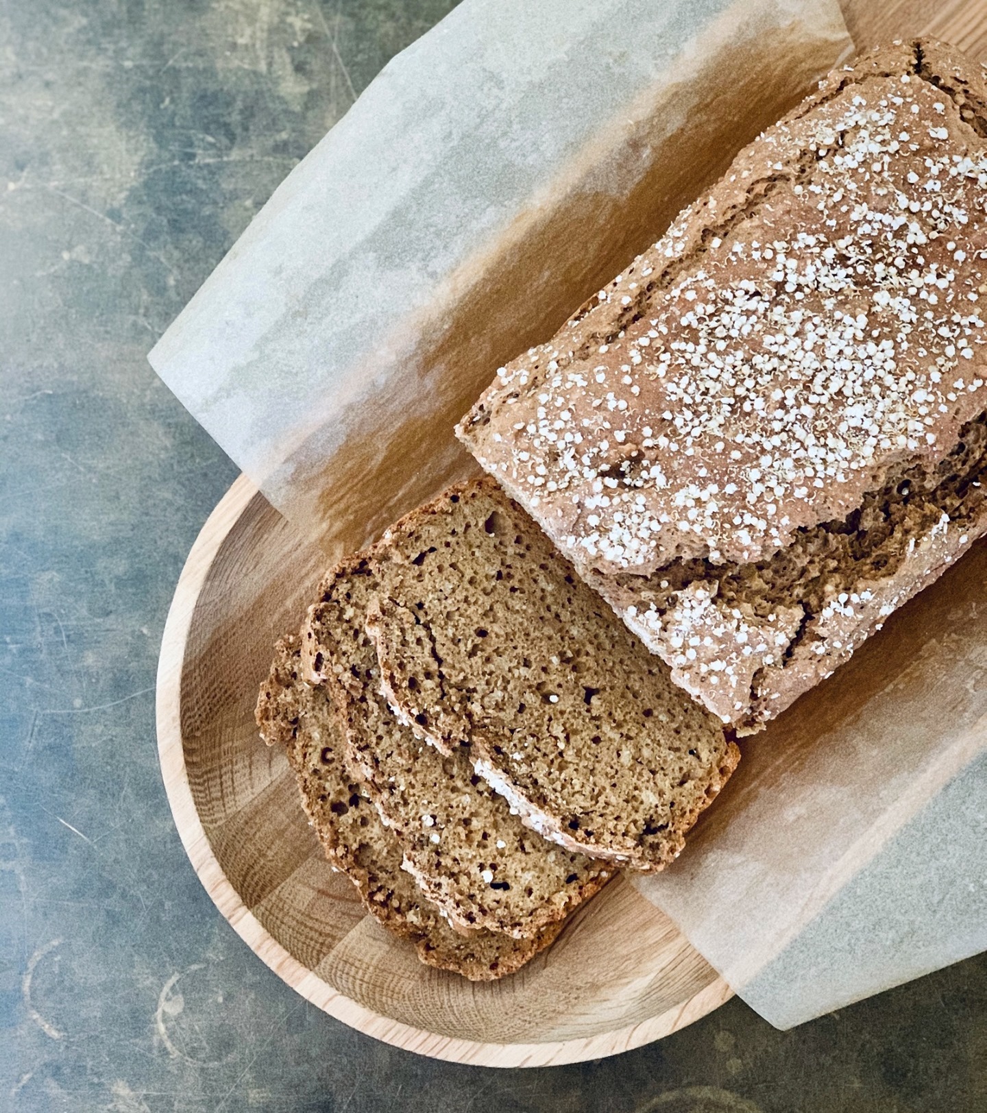 Spelt, Rye and Quinoa Bread