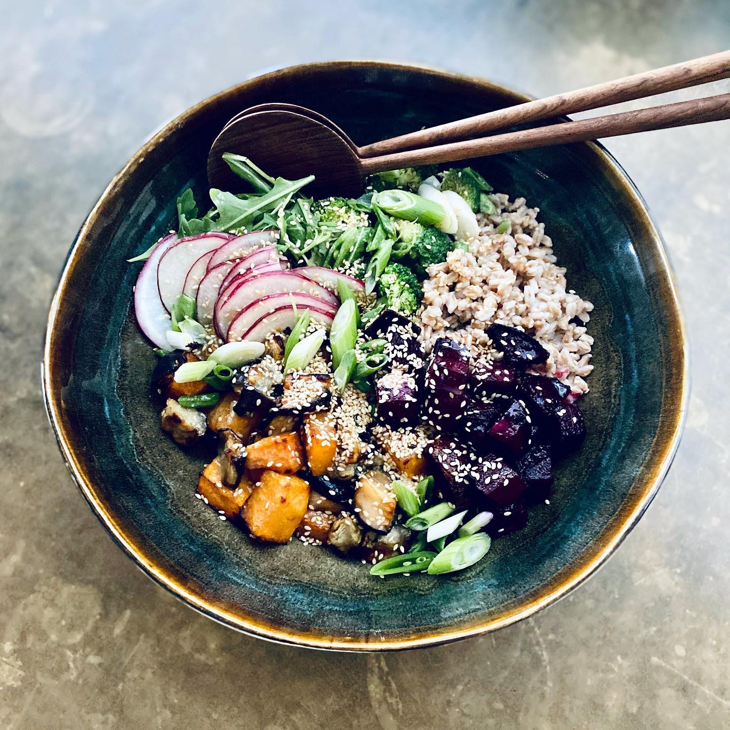 Simple Miso Veggie Bowl