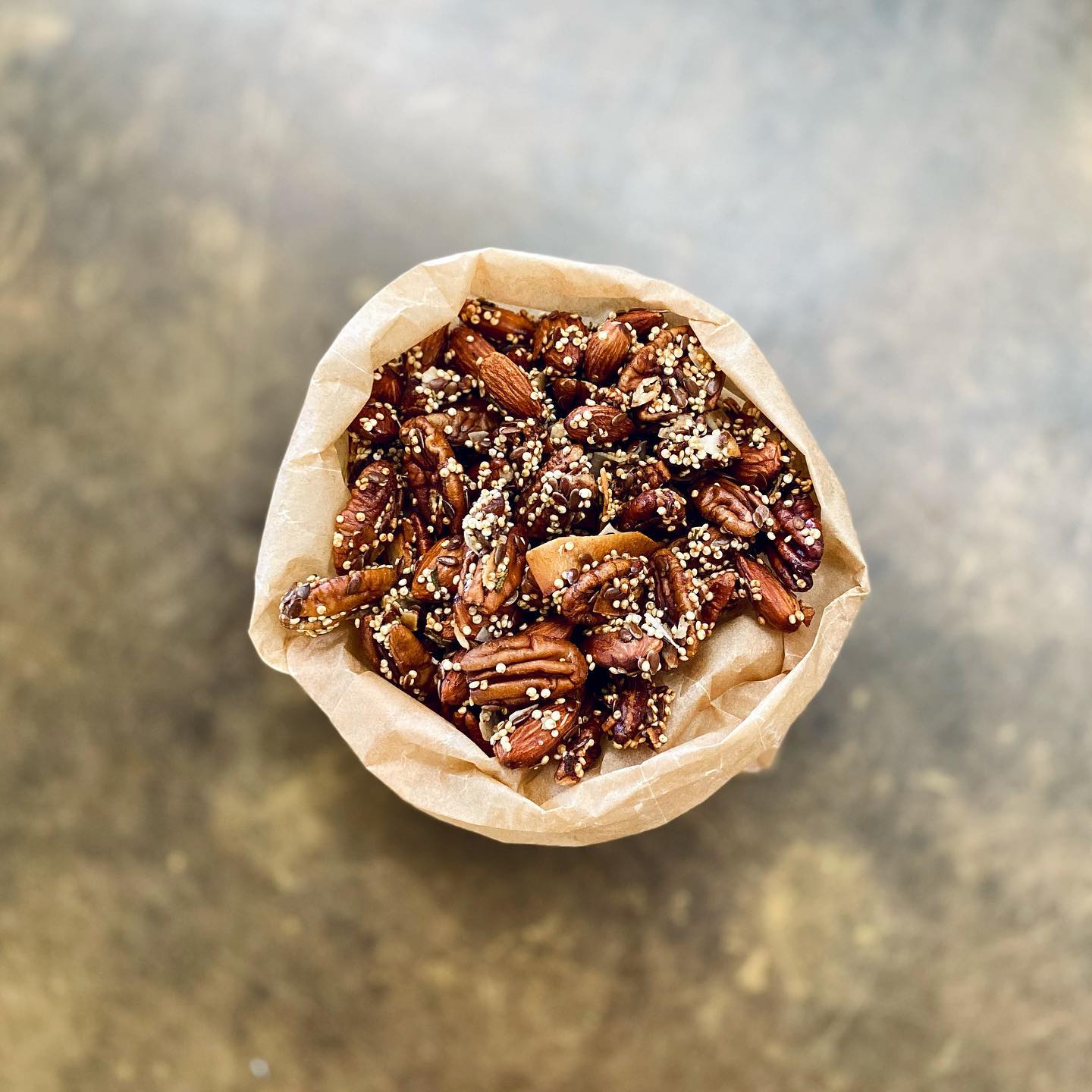 Toasty Nuts with Maple Syrup, Chilli and Rosemary
