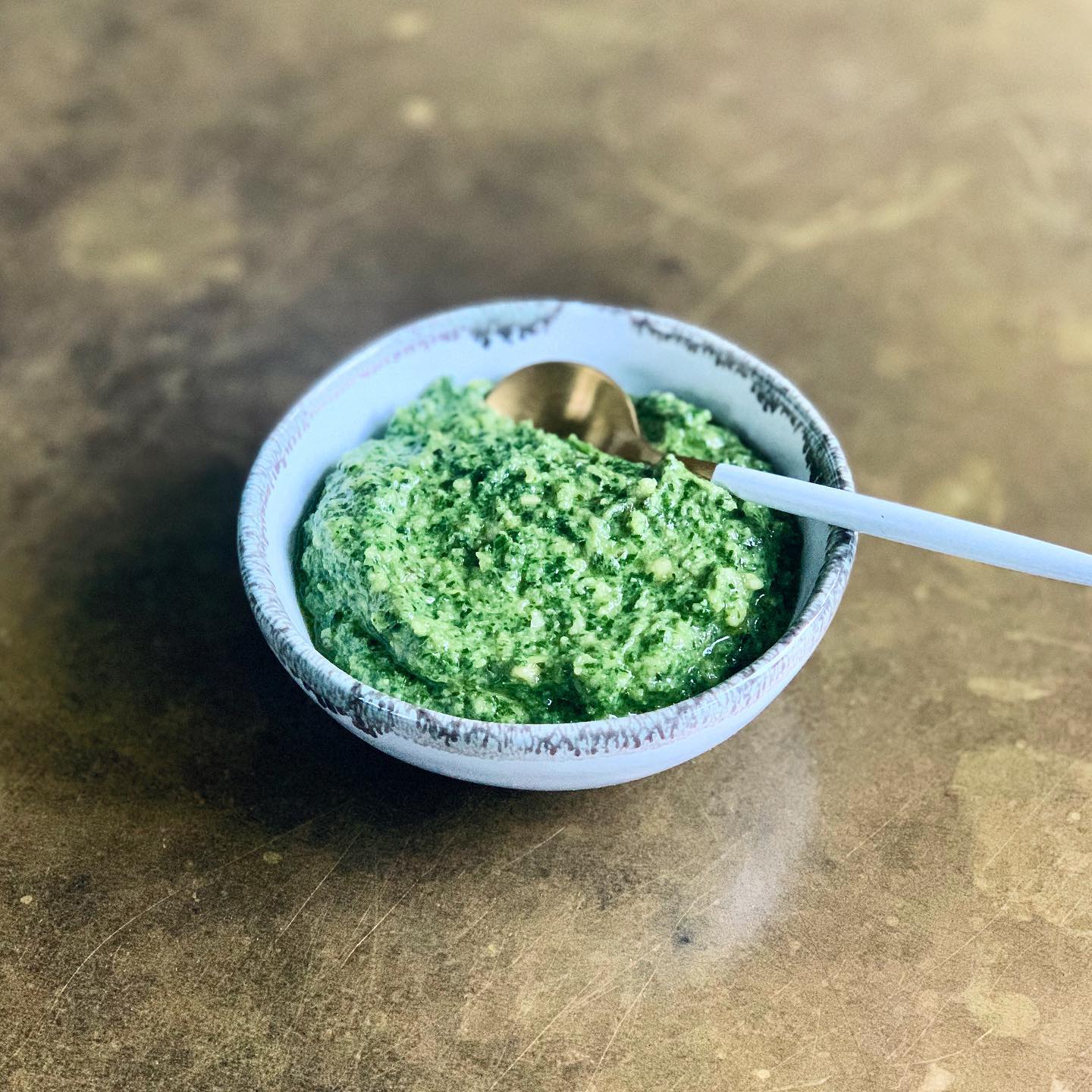 Spinach, Pea and Walnut Pesto