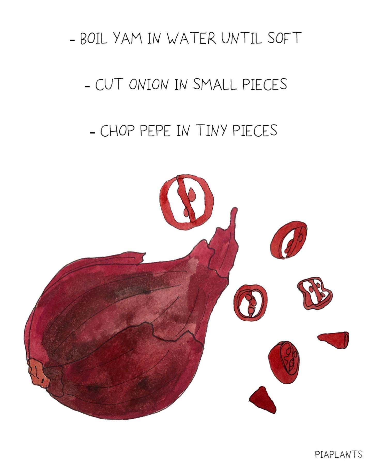 Nigerian Yam with Spicy Tomato Sauce