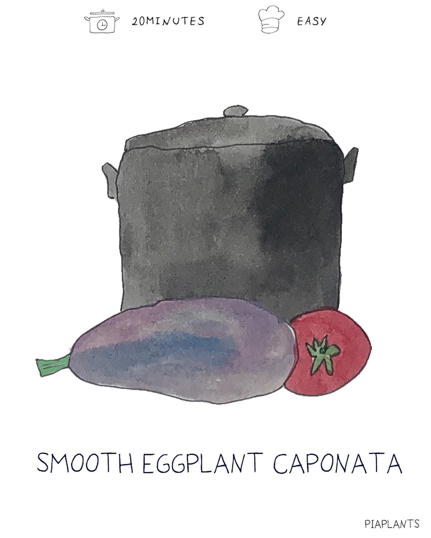 Savory Eggplant and Olive Stew on Crusty Bread