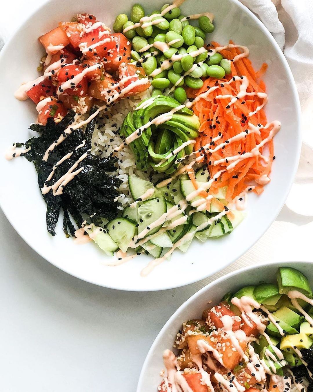 Easy Vegan Watermelon Poke Bowl
