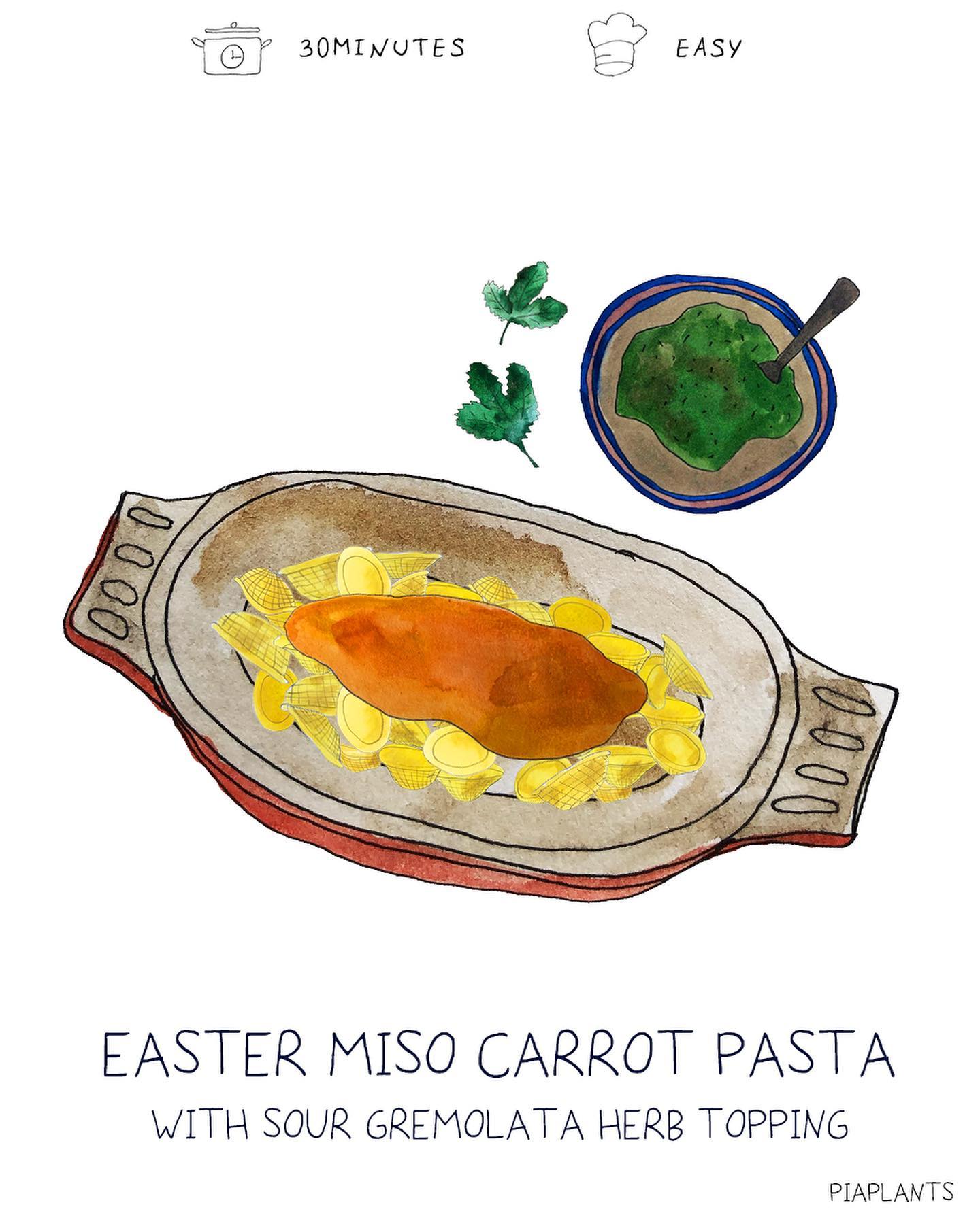 Creamy Carrot and Cashew Pasta with Lemon Gremolata