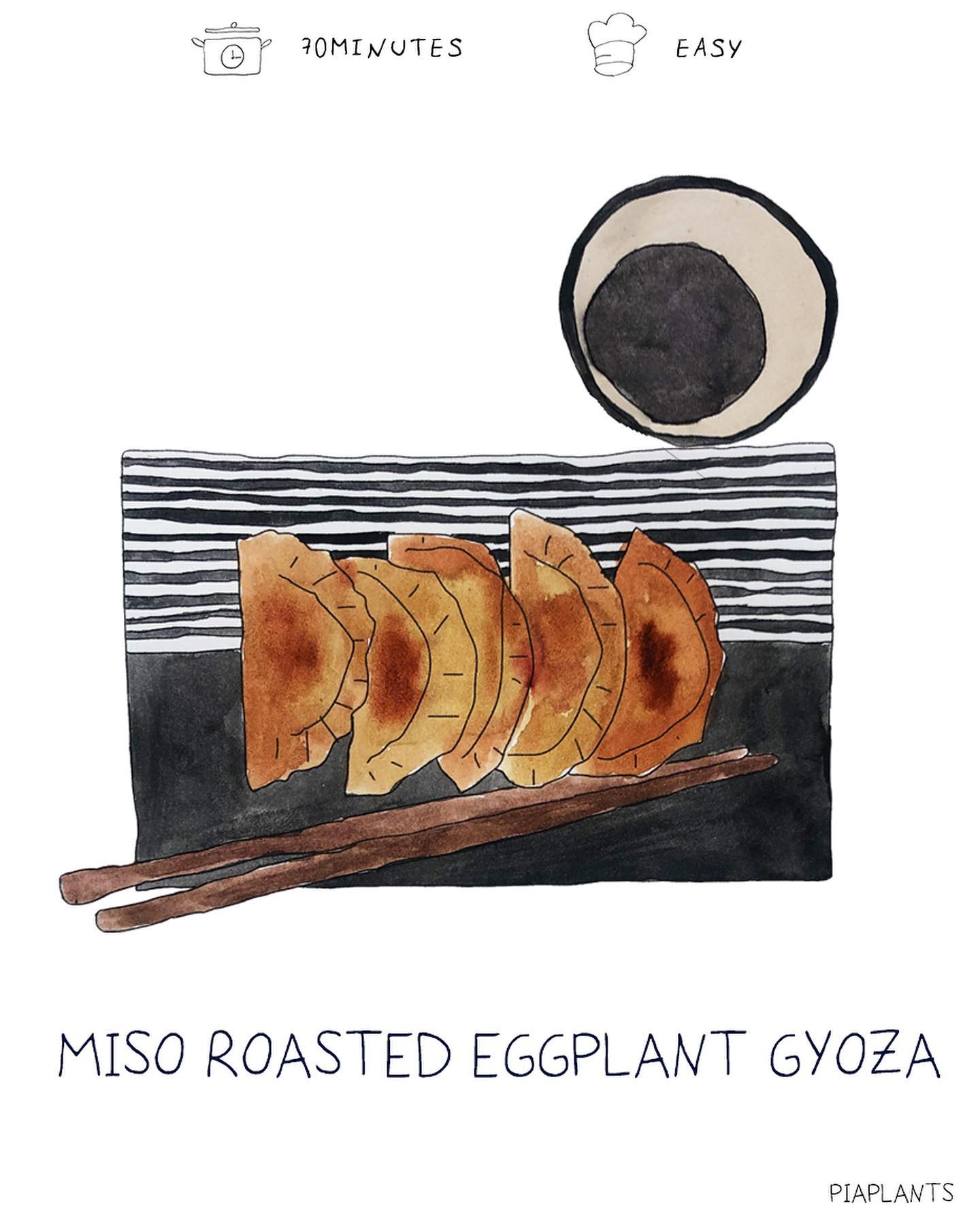 Vegan Miso Eggplant Gyoza