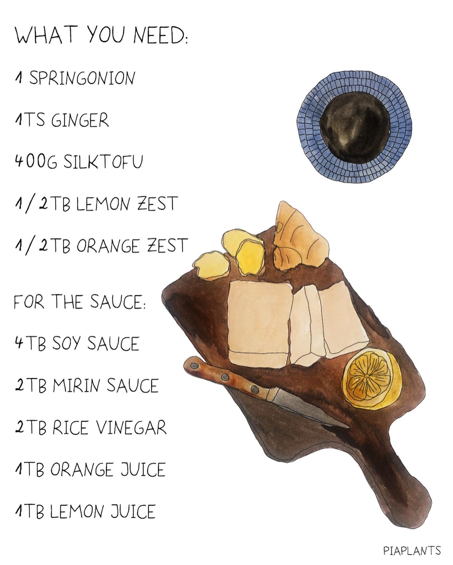 Cold Silk Tofu with Citrus Sauce