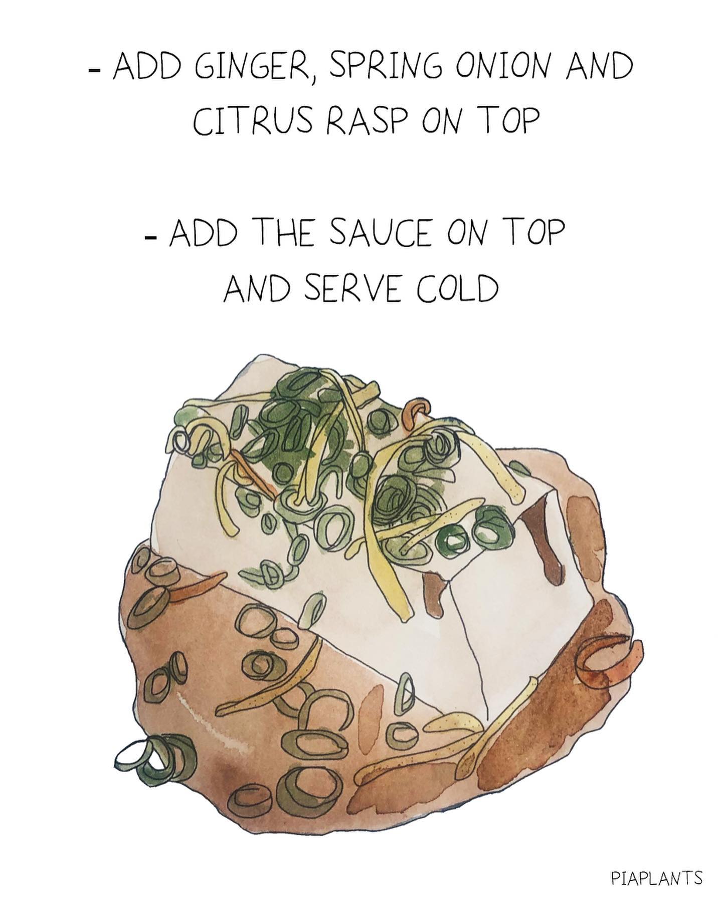 Cold Silk Tofu with Citrus Sauce