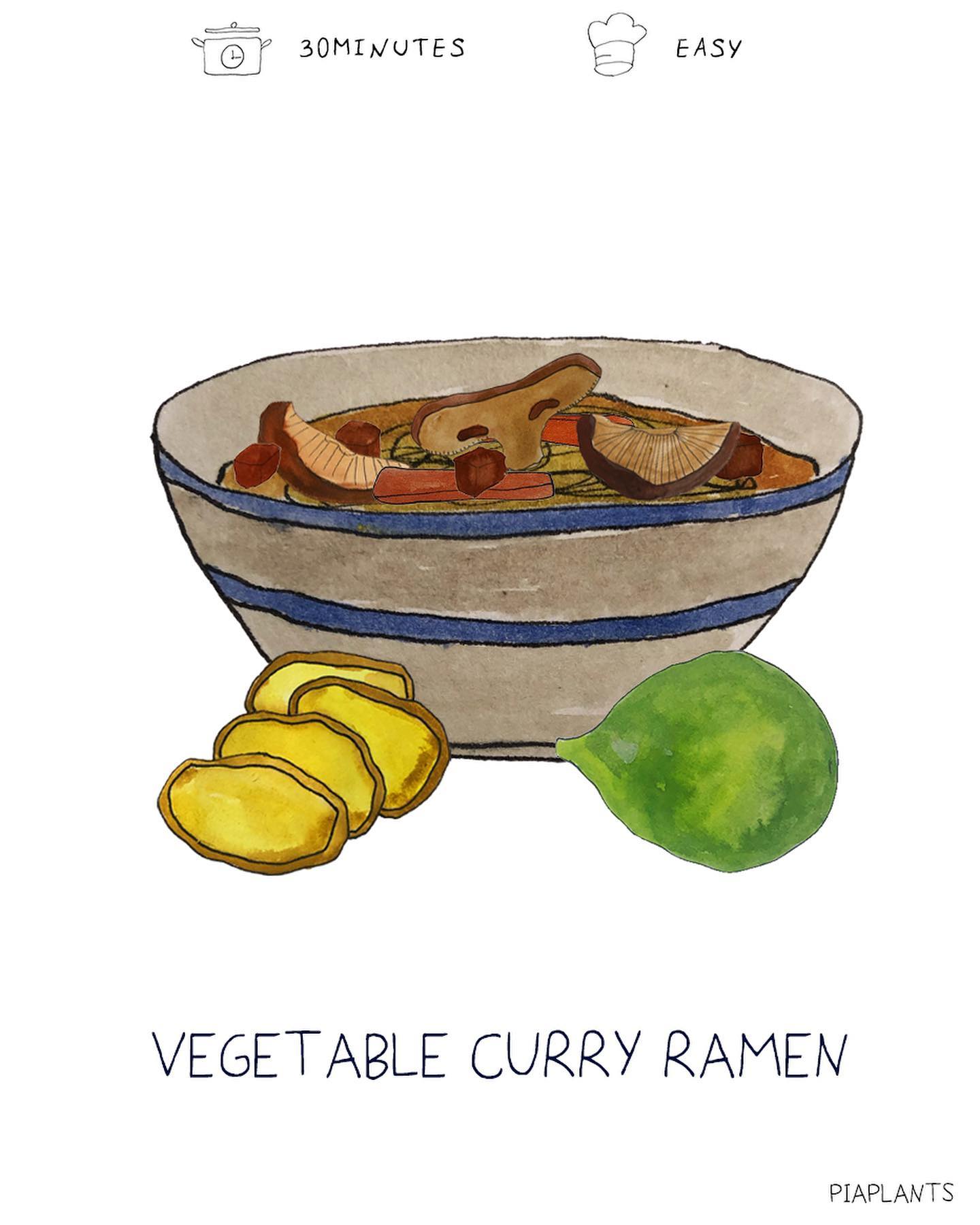 Curried Coconut Ramen Soup