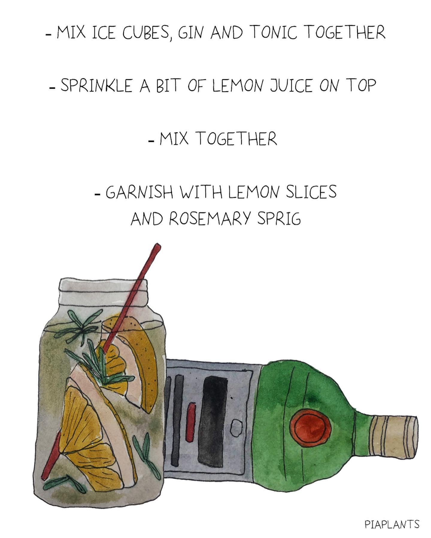 Refreshing Rosemary Gin & Tonic Cocktail
