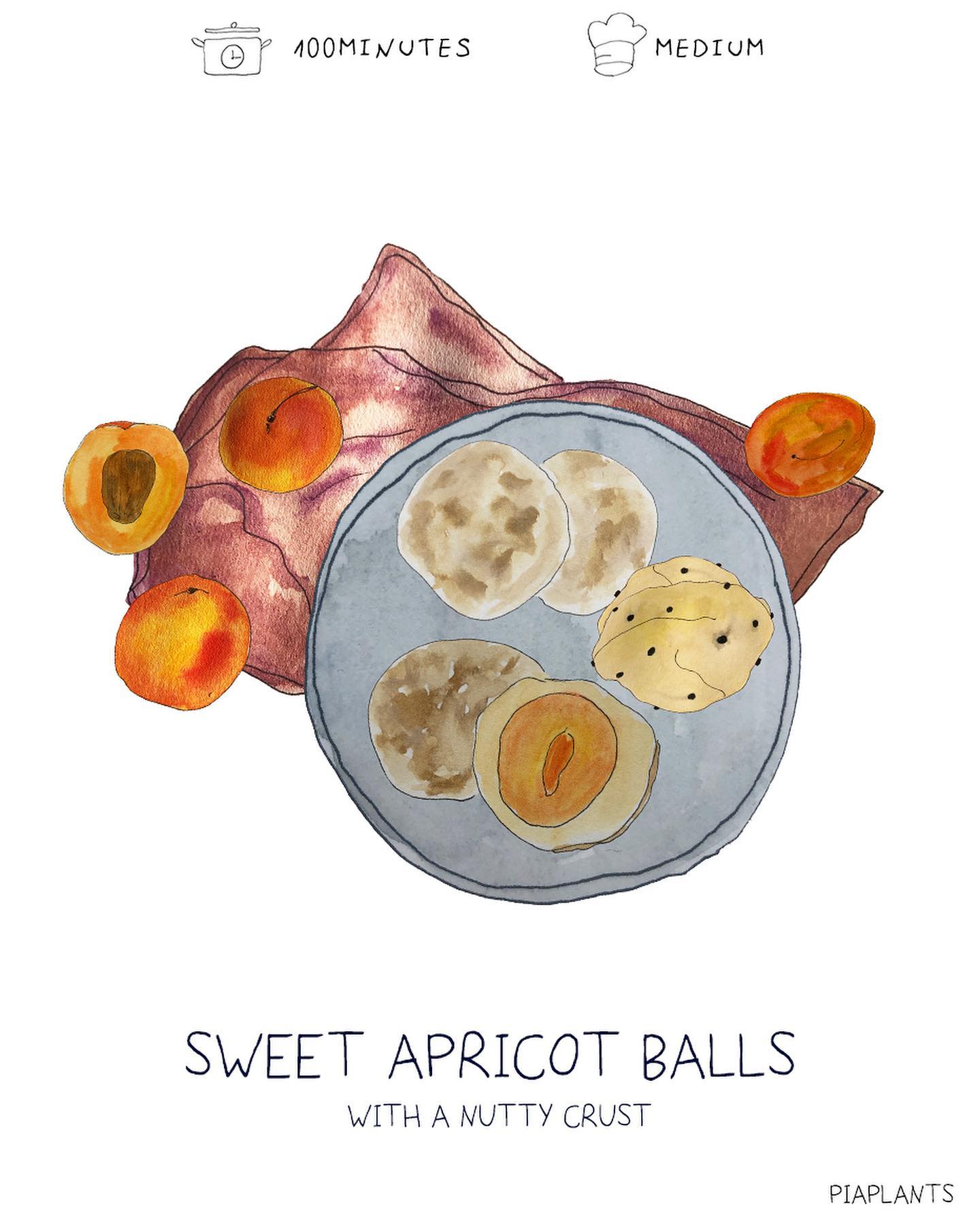 Juicy Surprise: Apricot-Filled Balls with Hazelnut Crust