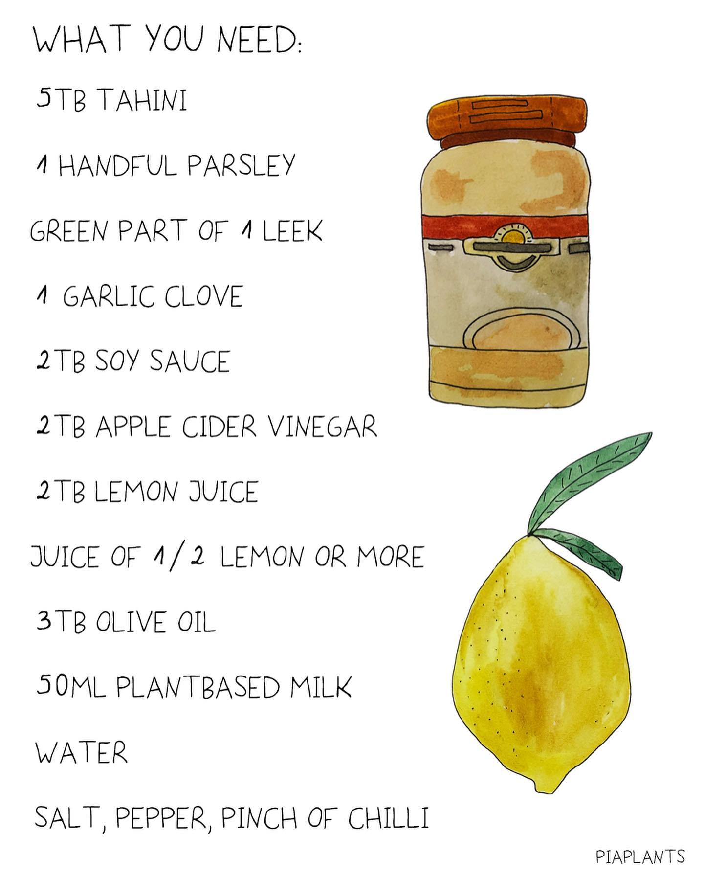 Creamy Tahini Salad Dressing