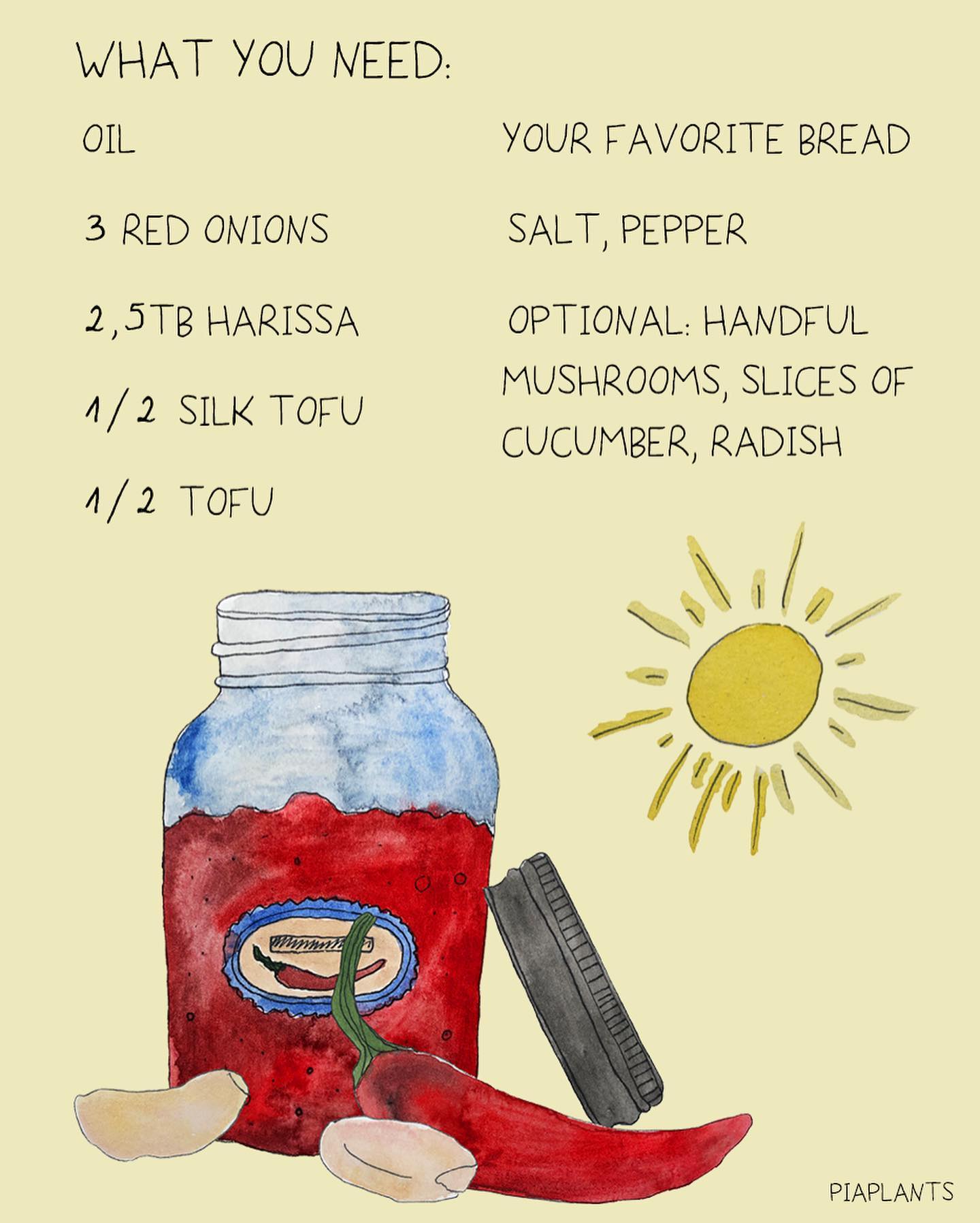 Favorite Harissa Scrambled Tofu Breakfast