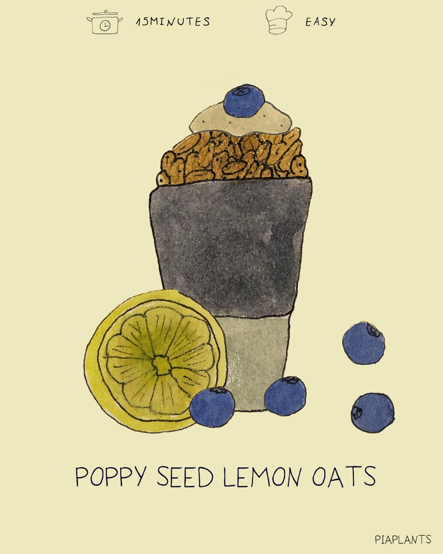 Lemon Poppy Seed Breakfast Oats