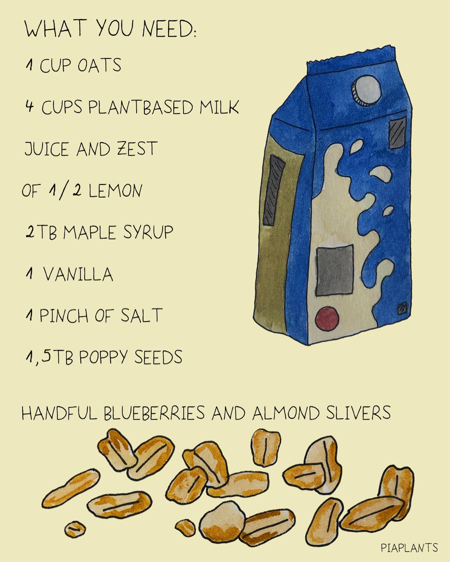 Lemon Poppy Seed Breakfast Oats