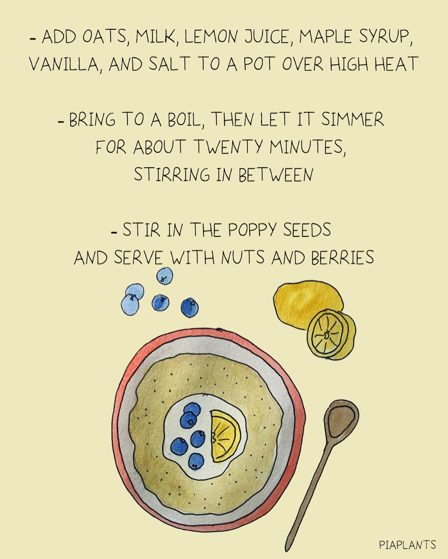 Lemon Poppy Seed Breakfast Oats