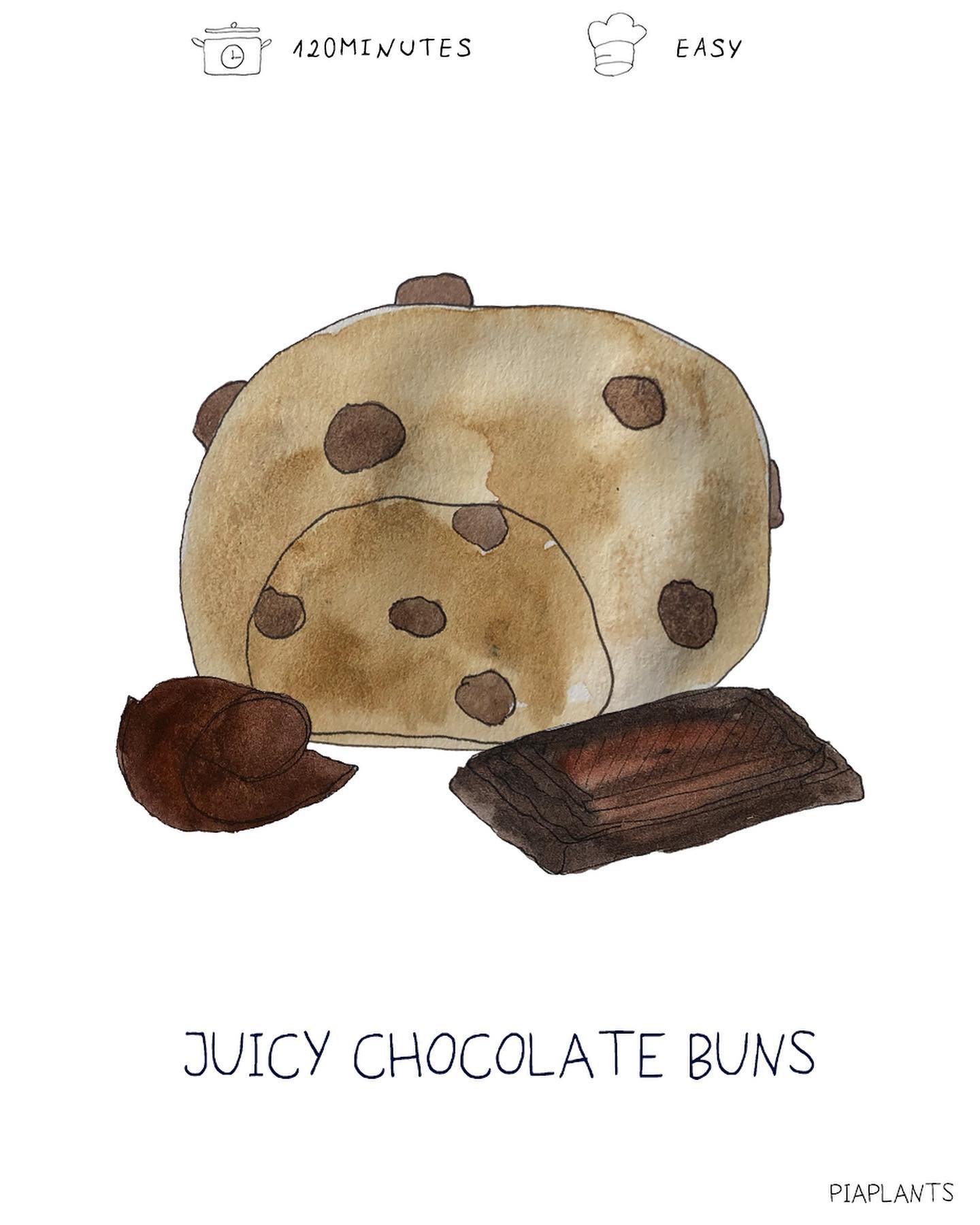 Delicious Vegan Chocolate Buns