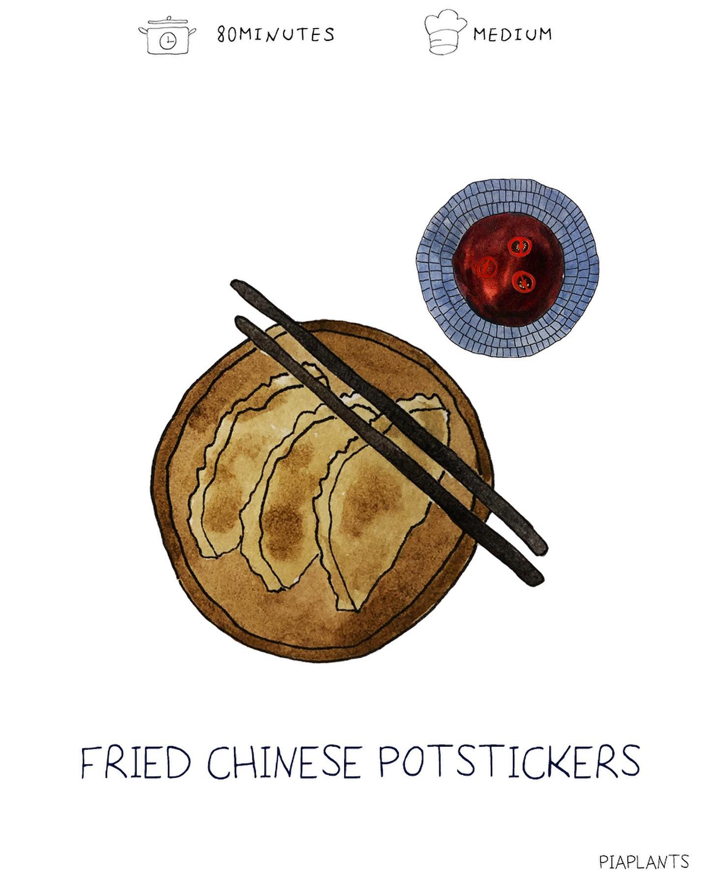 Crunchy Potstickers with Sweet and Spicy Sauce