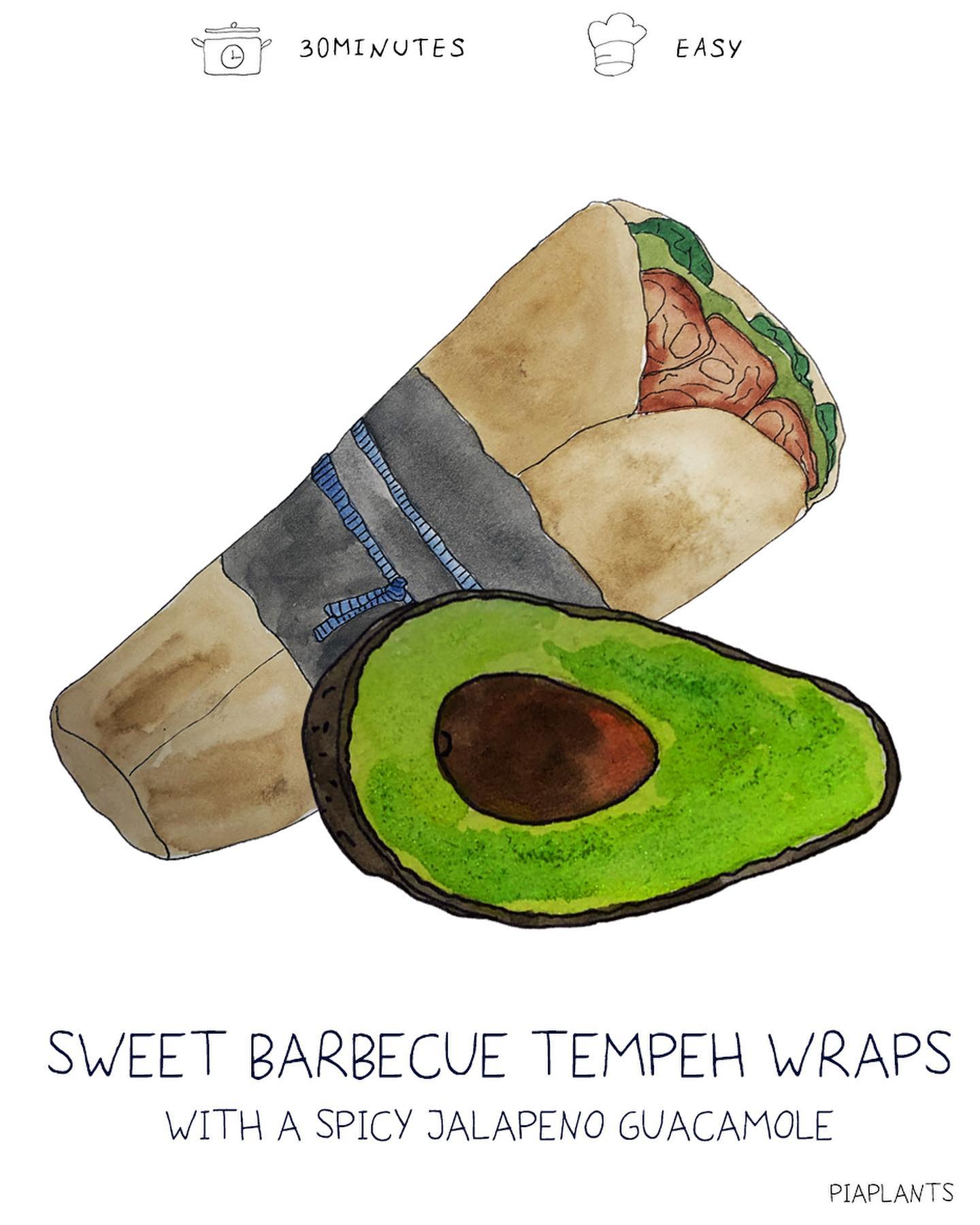 Crispy Bbq Tempeh Wraps