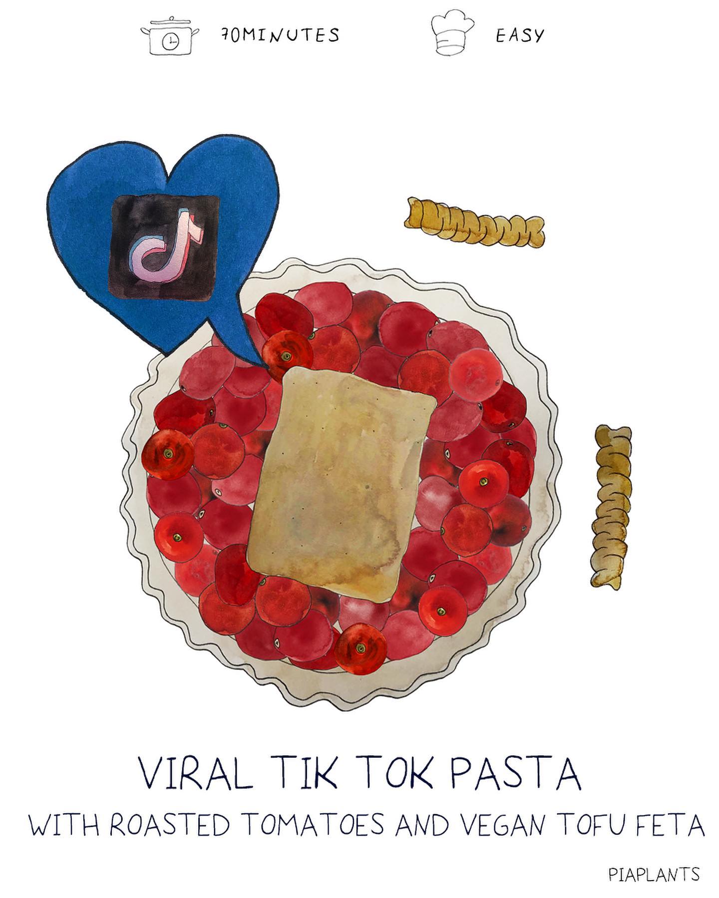 Plant-Based Tiktok Pasta with Homemade Feta Alternative