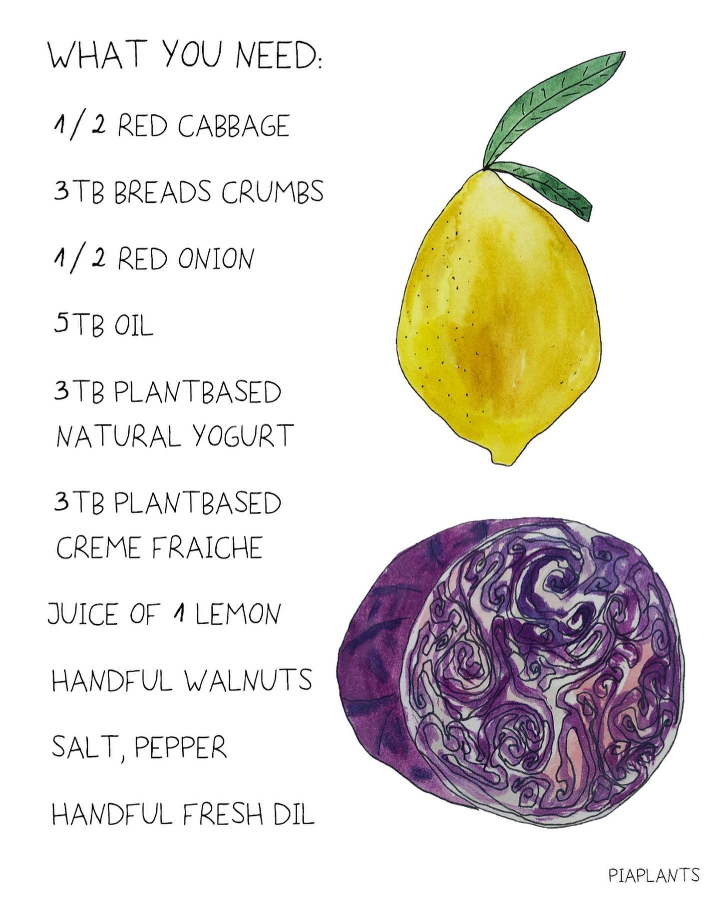 Purple Dip with Red Cabbage and Walnuts