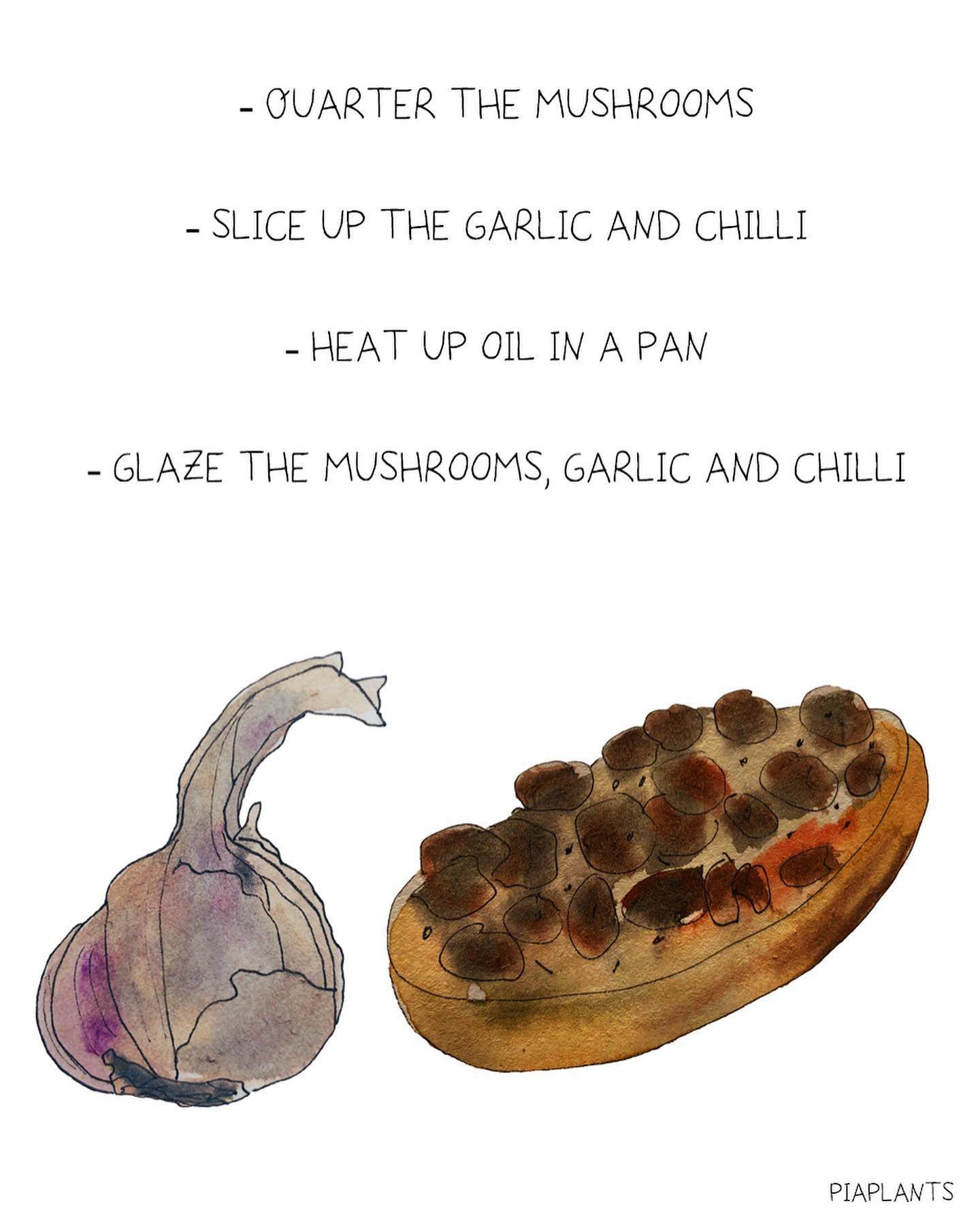 Mushroom Sauté with Garlic and Chilli