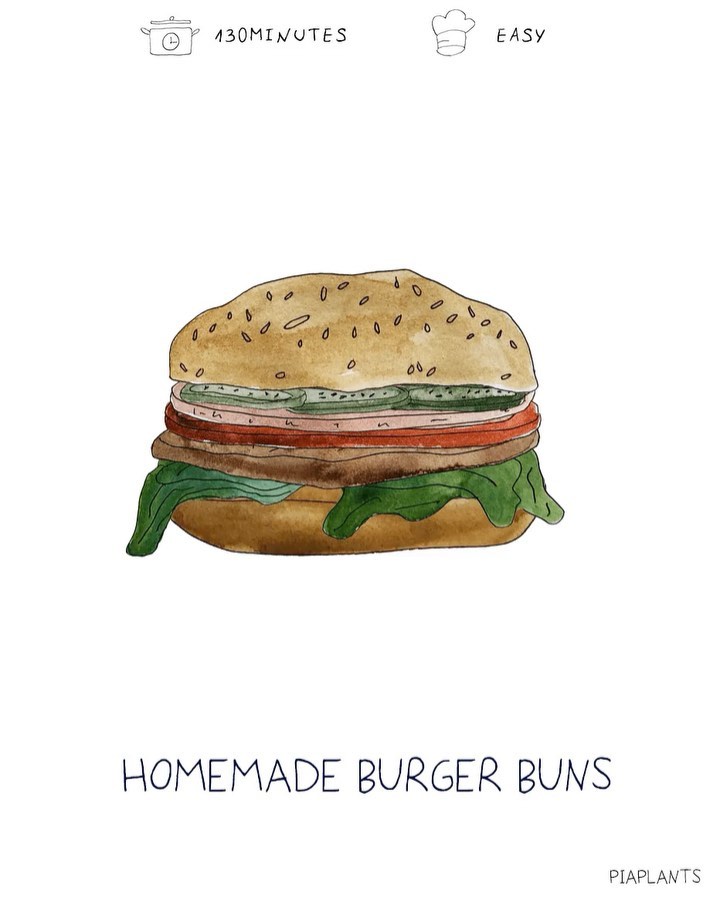 Homemade Plant-Based Burger Buns