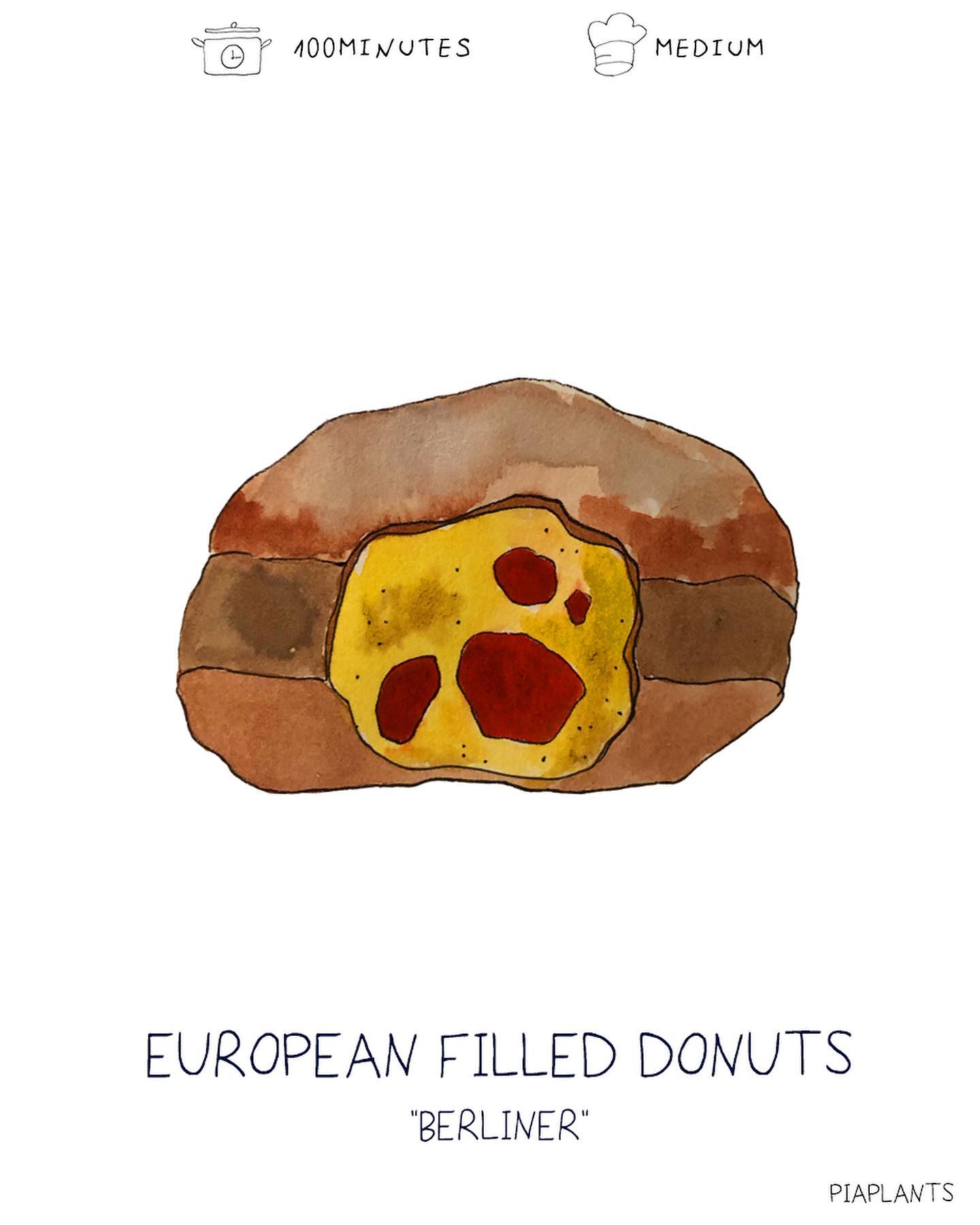 German New Year's Eve Berliner Donuts