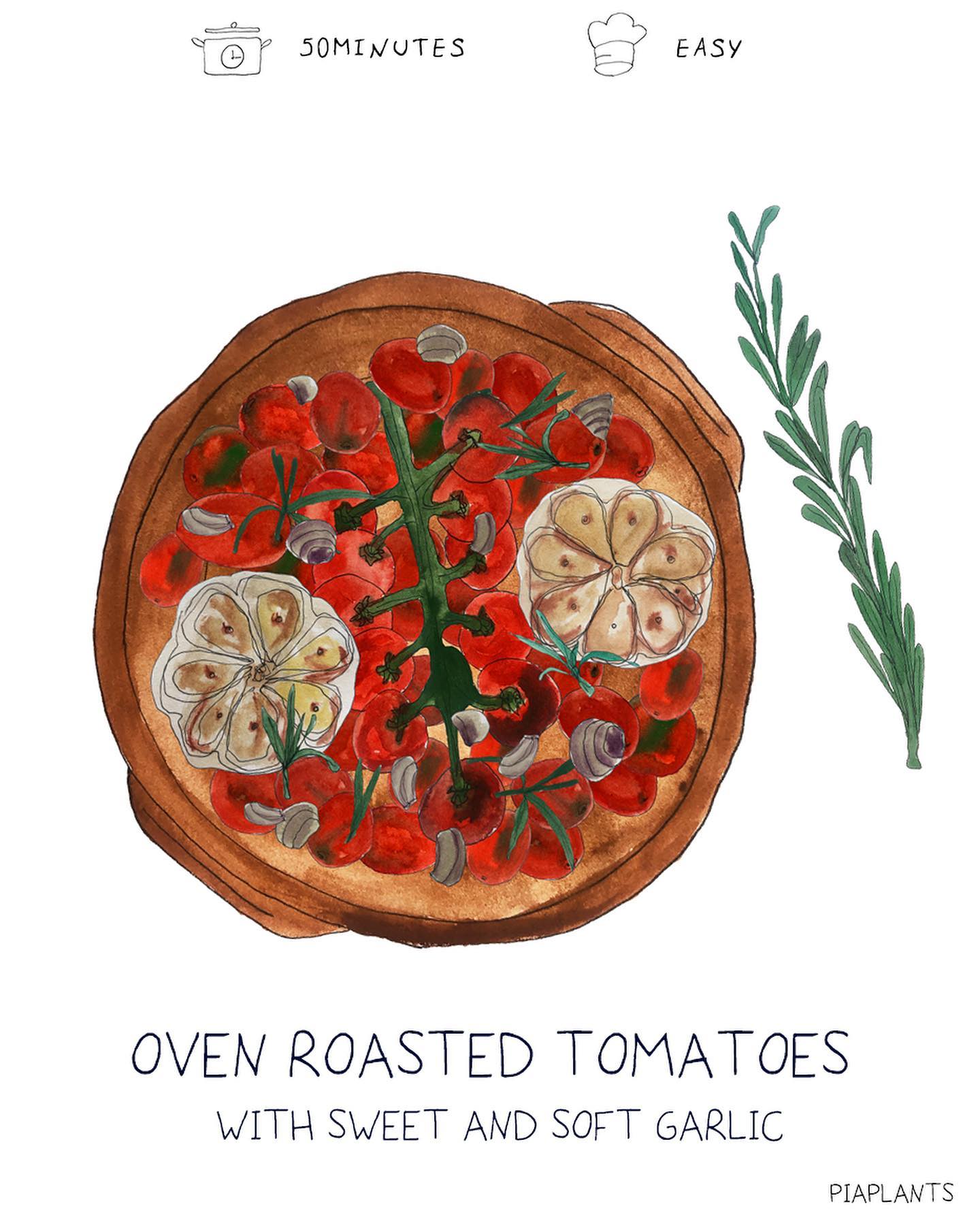 Creamy Tomatoes and Sweet Garlic