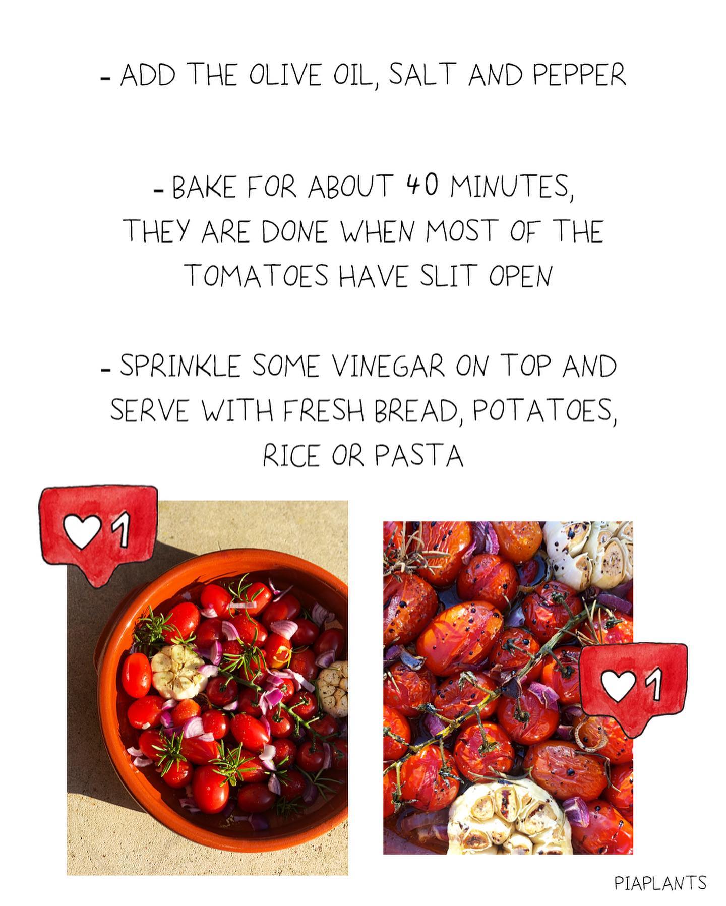 Creamy Tomatoes and Sweet Garlic