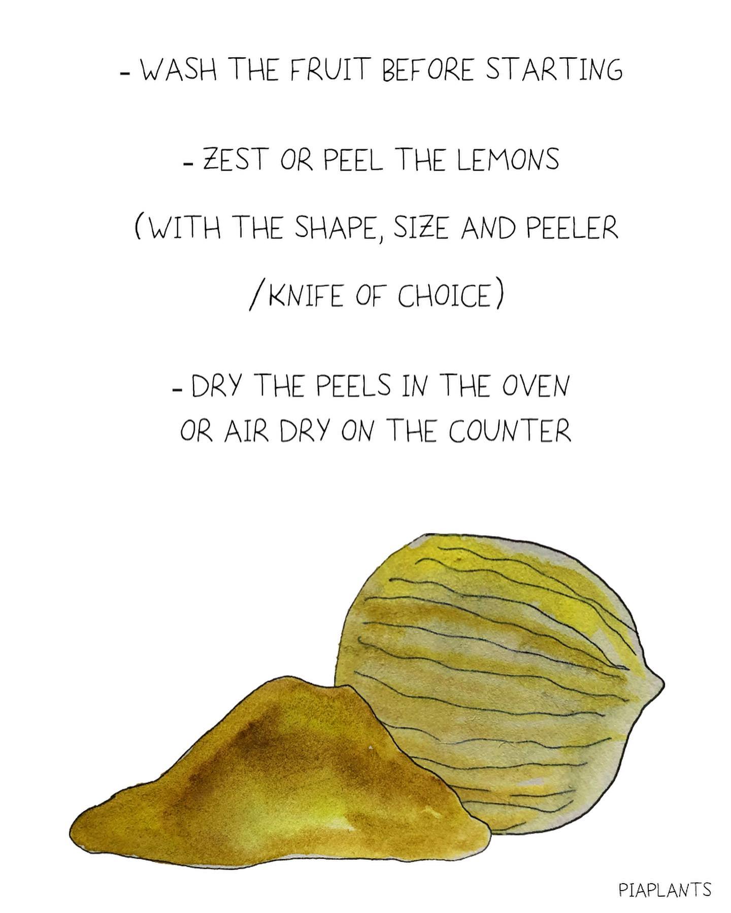 Homemade Dried Lemon Peel