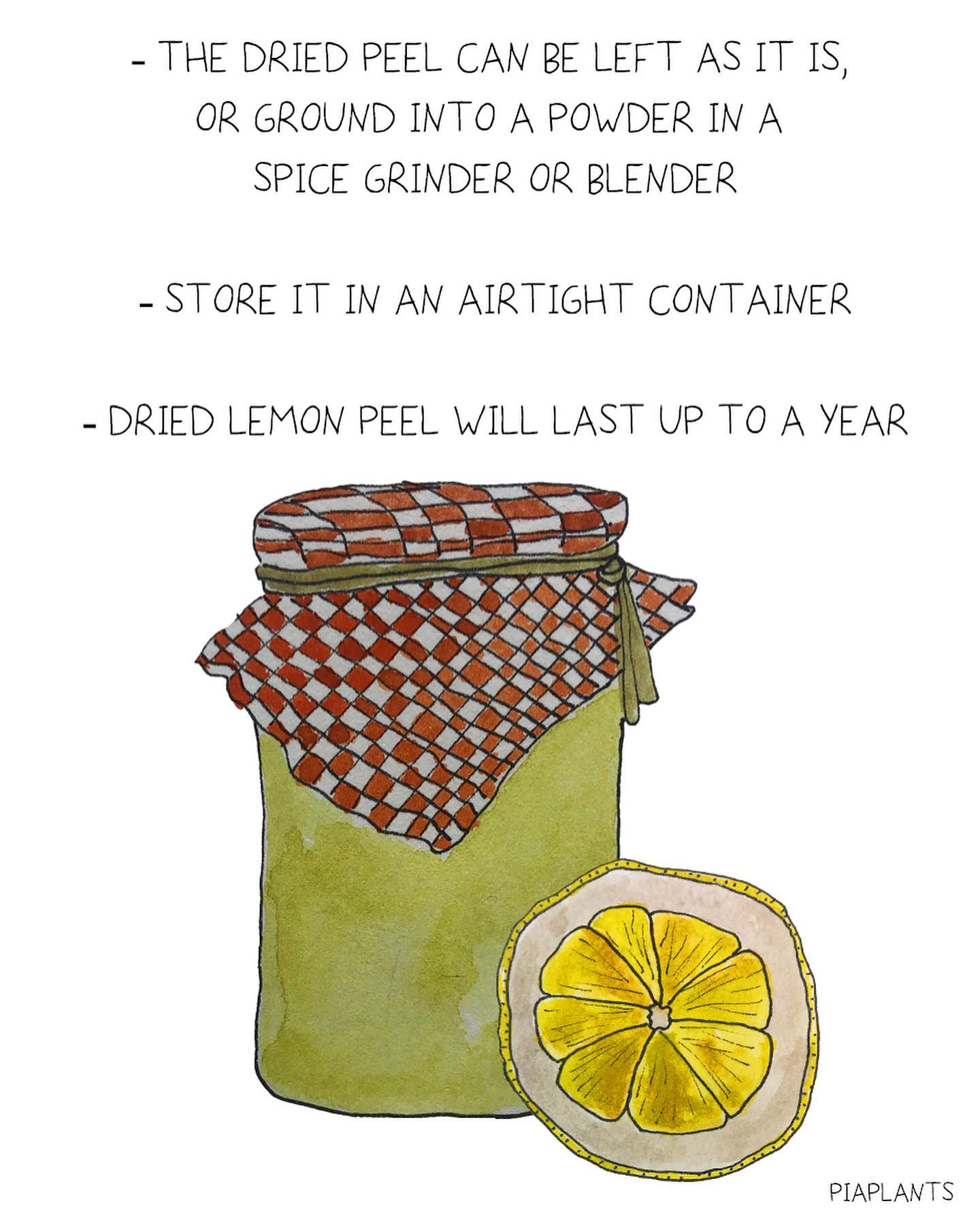 Homemade Dried Lemon Peel