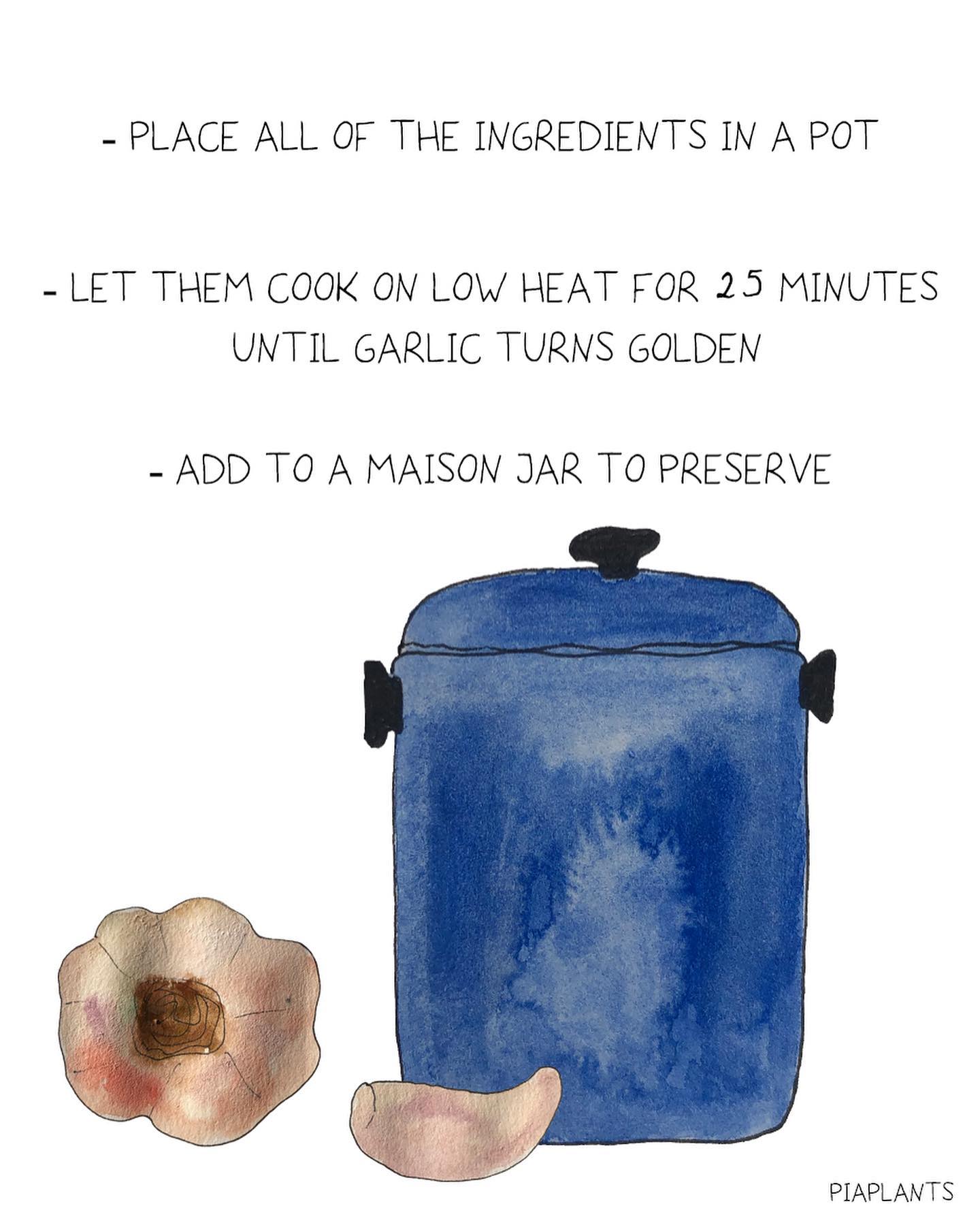 Sage-Infused Confit Garlic