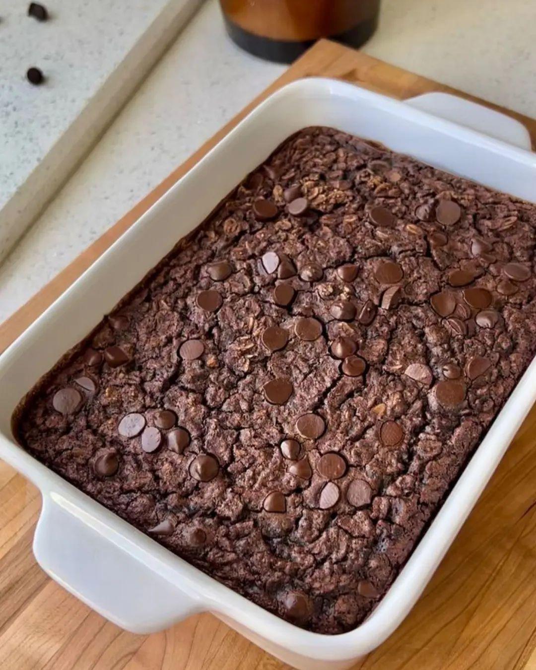 Vegan Brownie Baked Oatmeal