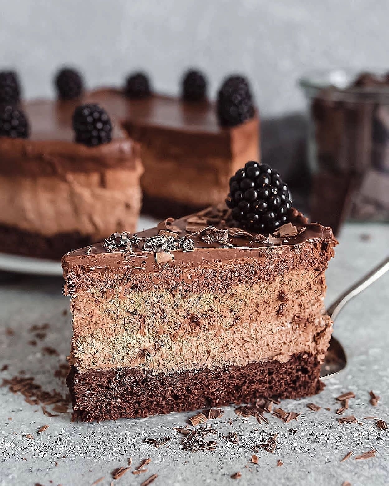 Vegan Chocolate Mousse Cake